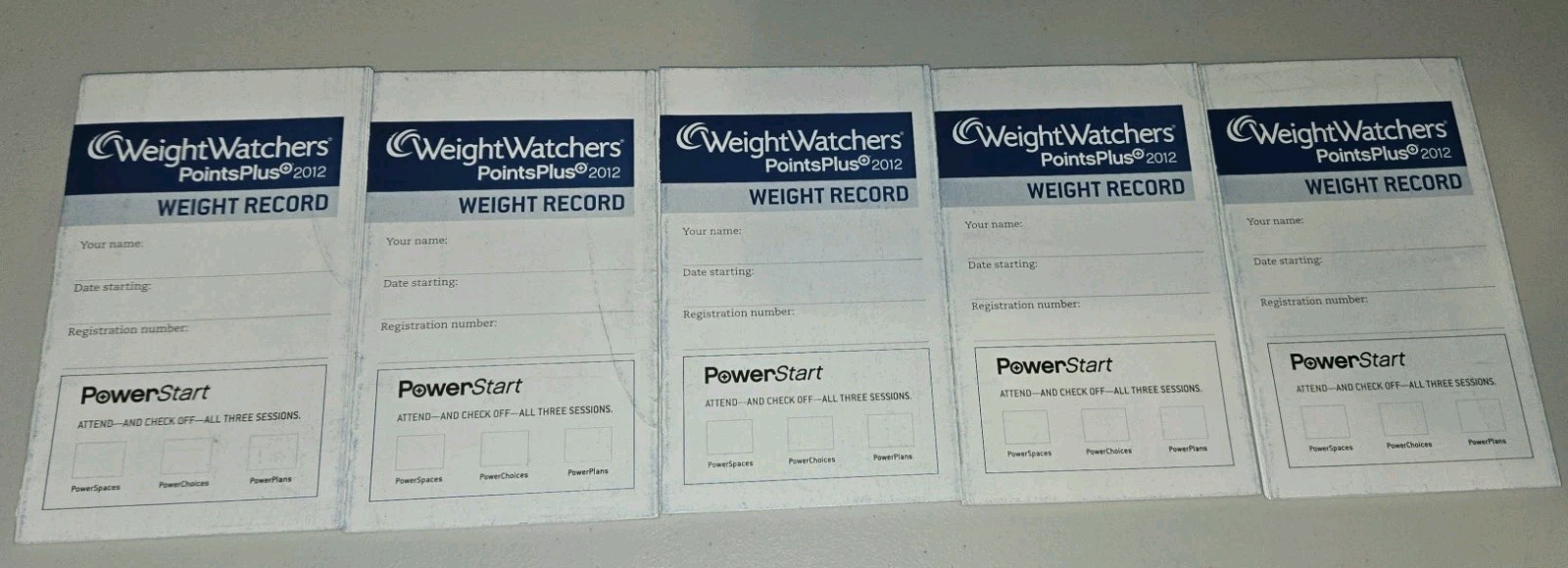 5 Weight Watchers PointsPlus Weight Record Trackers – Points Plus