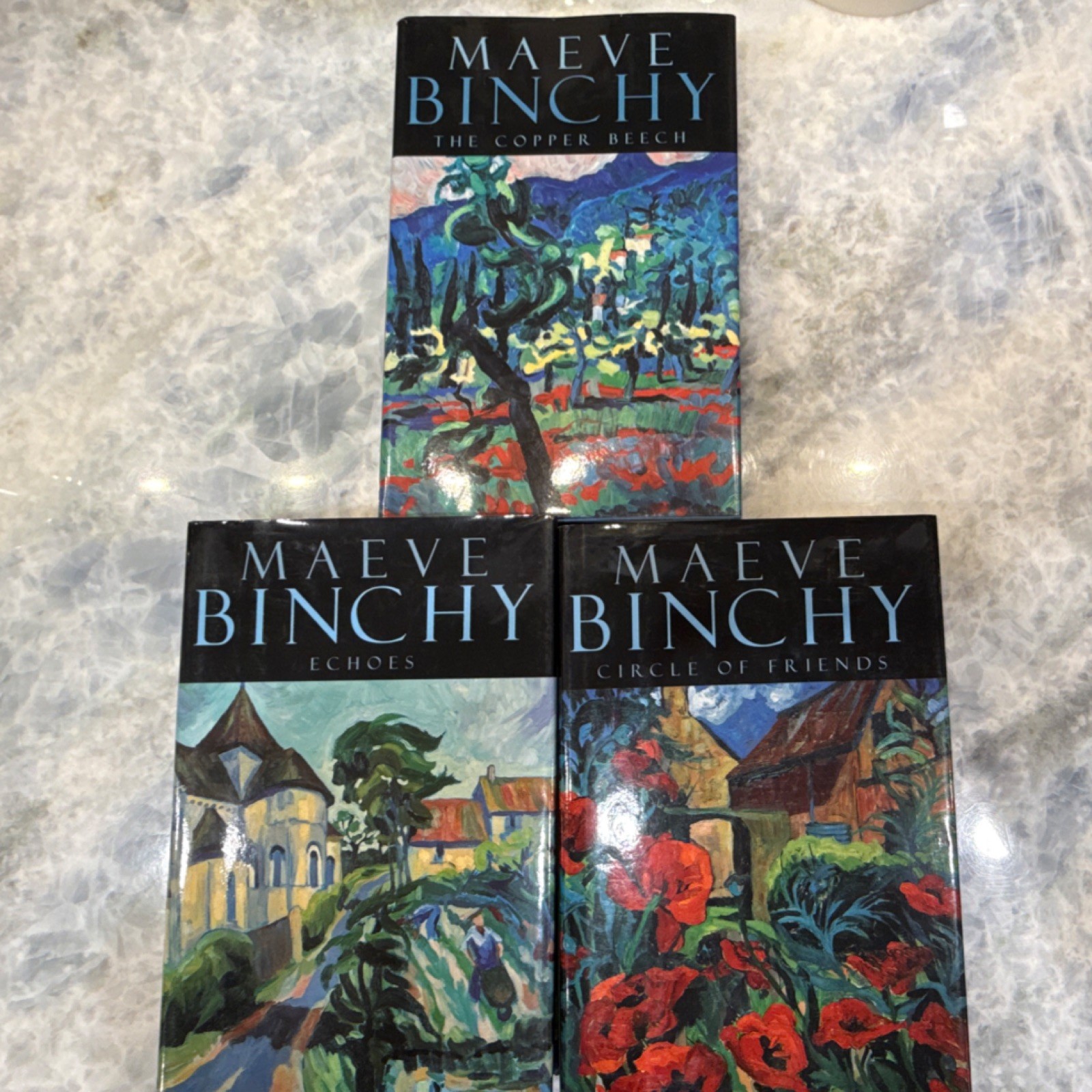 Maeve Binchy Book Lot-Circle of Friends, Echoes, The Copper Beech–HC DJ VGUC