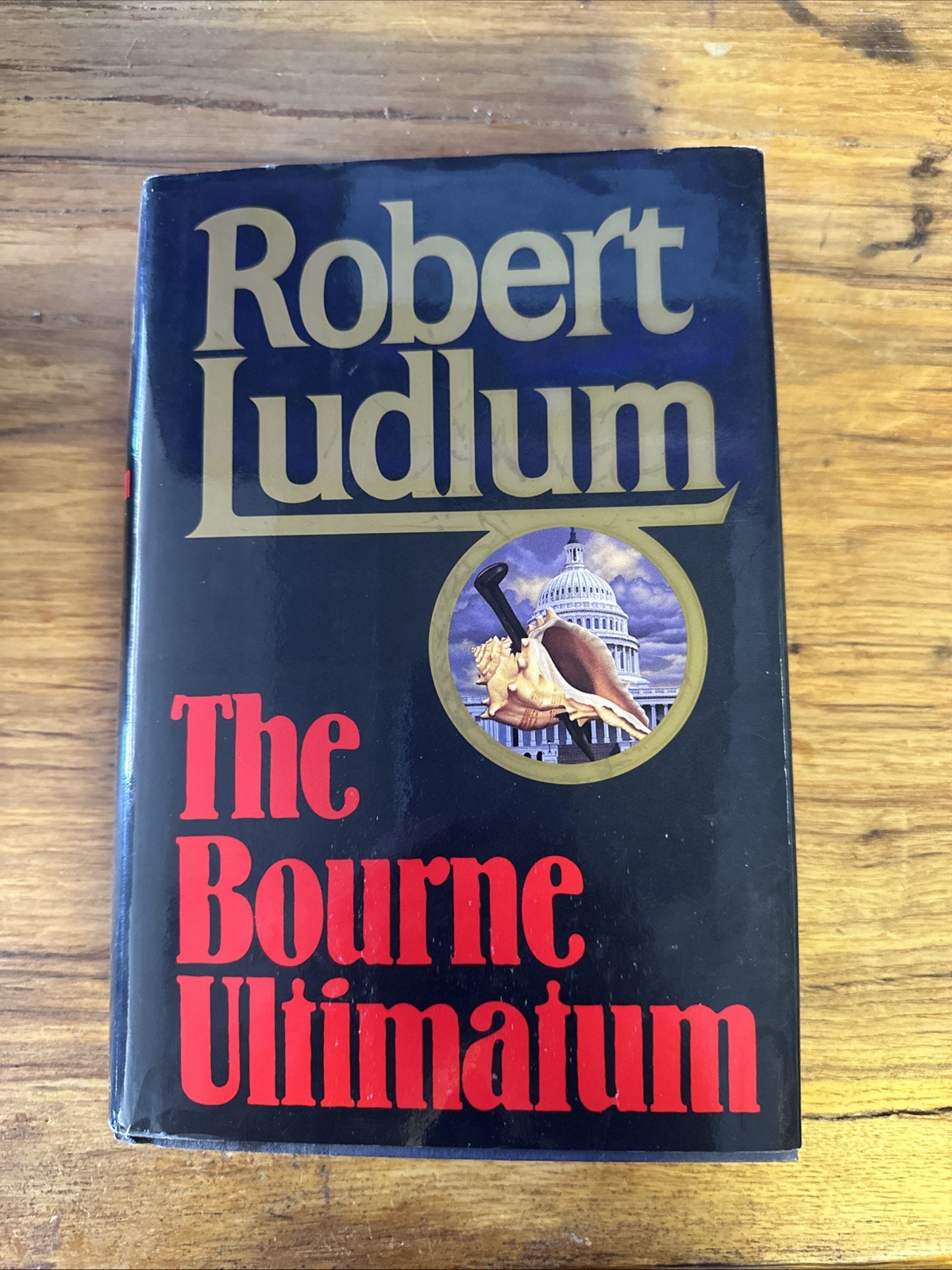 The Bourne Ultimatum, by Robert Ludlum, HCDJ 1990 Stated First Edition