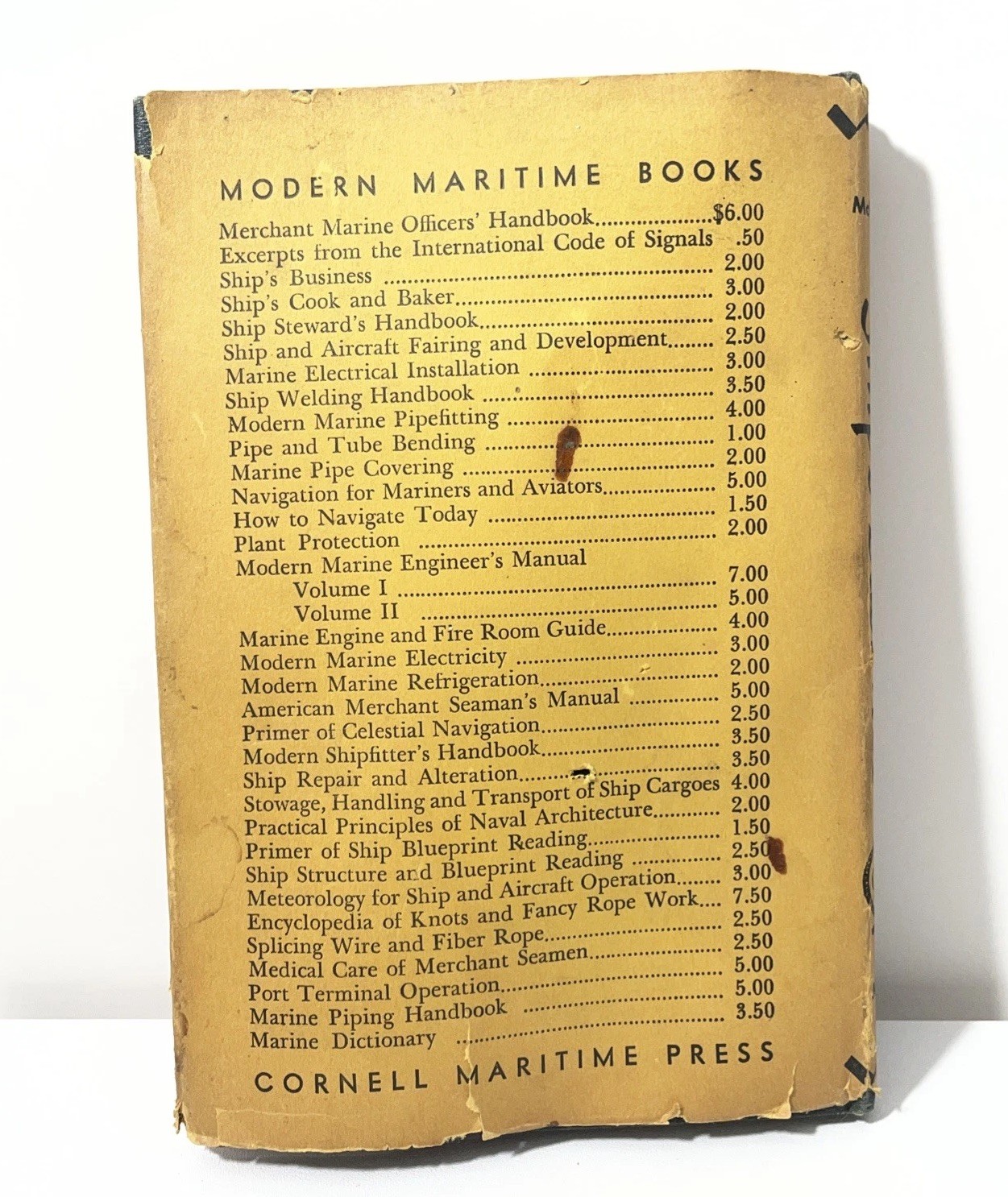 Ship’s Business By Captain Myron McFarland Copyright 1942 Hardcover Dust Cover