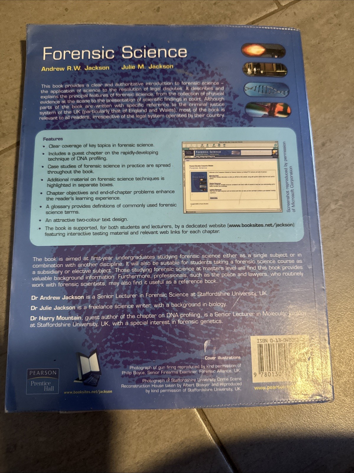 Forensic Science by Andrew R. W. Jackson and Julie M. Jackson (2004, Perfect)