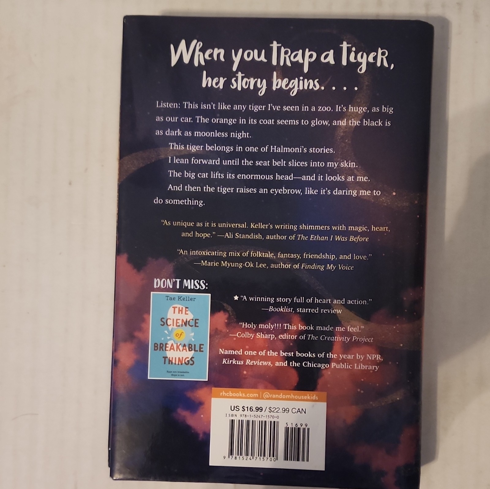 Tae Keller When You Trap a Tiger Newbery Medal Winner HC 2020 DJ 304p ISBN