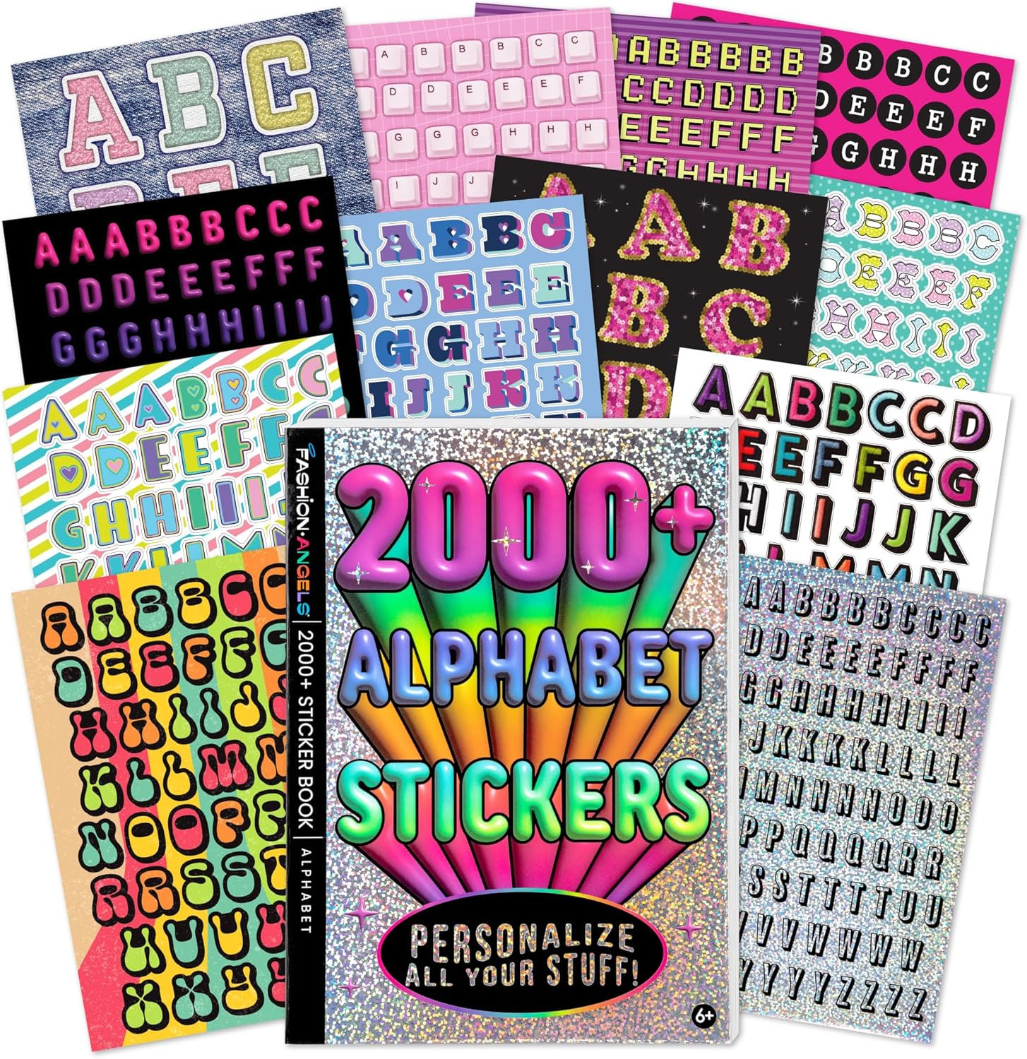 2000 Cute Sticker Book 40 Sheets Fun Stickers for Kids Teens Crafts Gifts Reward