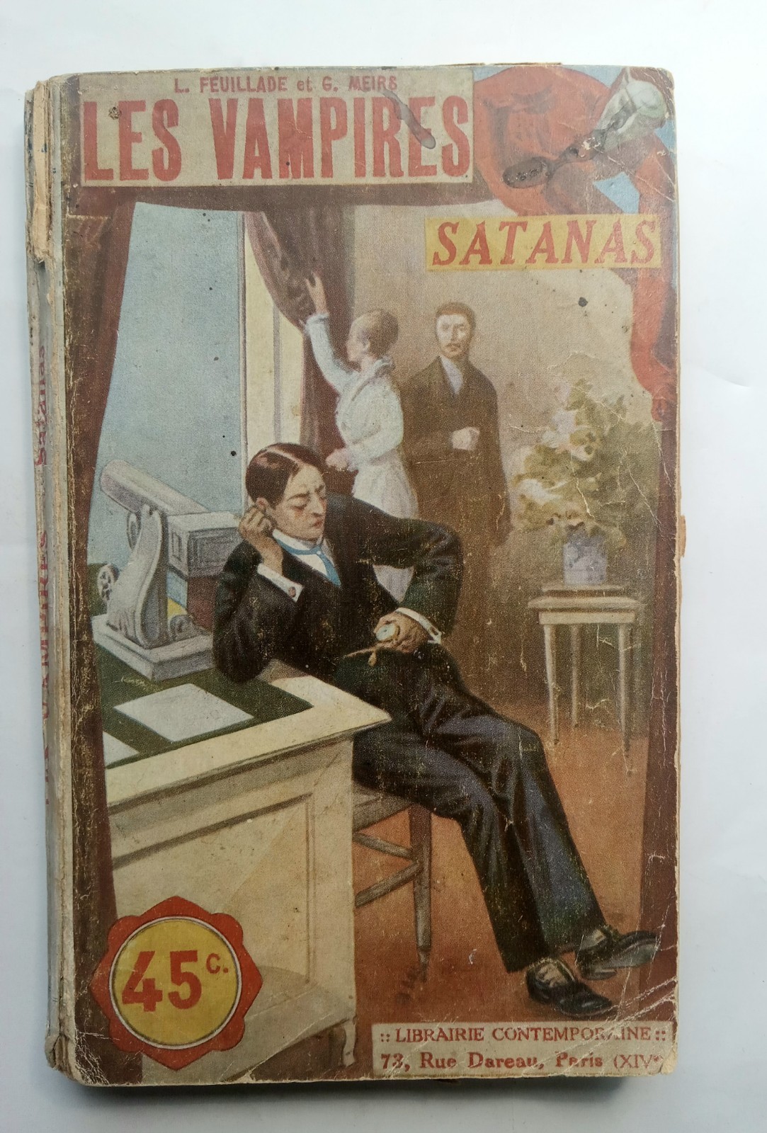 Les Vampires-Satanas, Louis Feuillade, 1915, French Movie Serial Book, Musidora