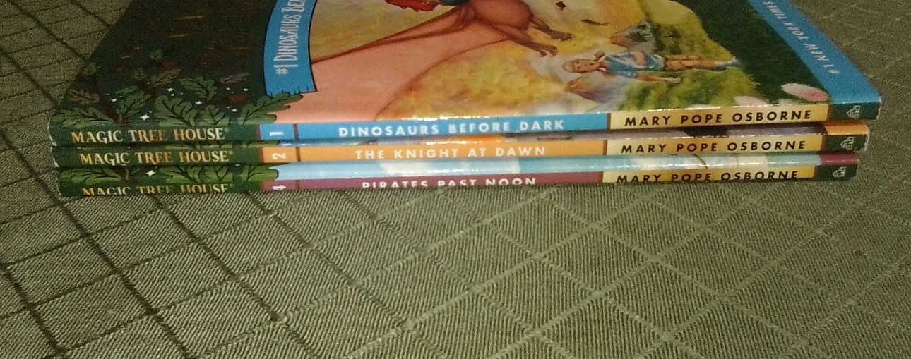 Magic Tree House Series 1,2,4 Dinosaurs Before Dark_Knight at Dawn 3 Paperback