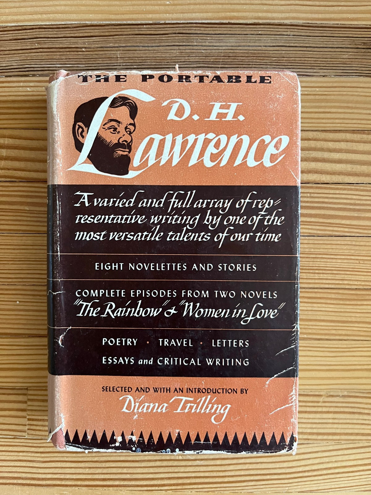 The Viking Portable Library By D.H. Lawrence 8 novelettes & 2 novels HCDJ 1947