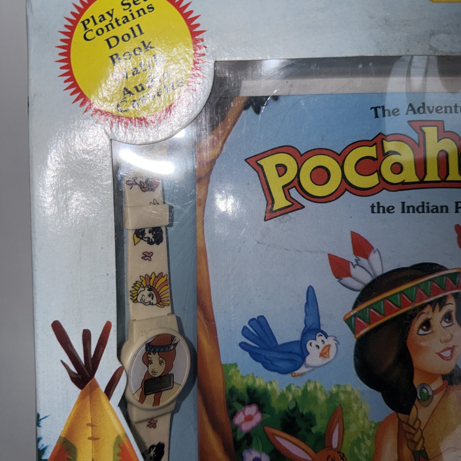 11.5″Doll Pocahontas Book set Adventures IN Original Box Vintage 1994
