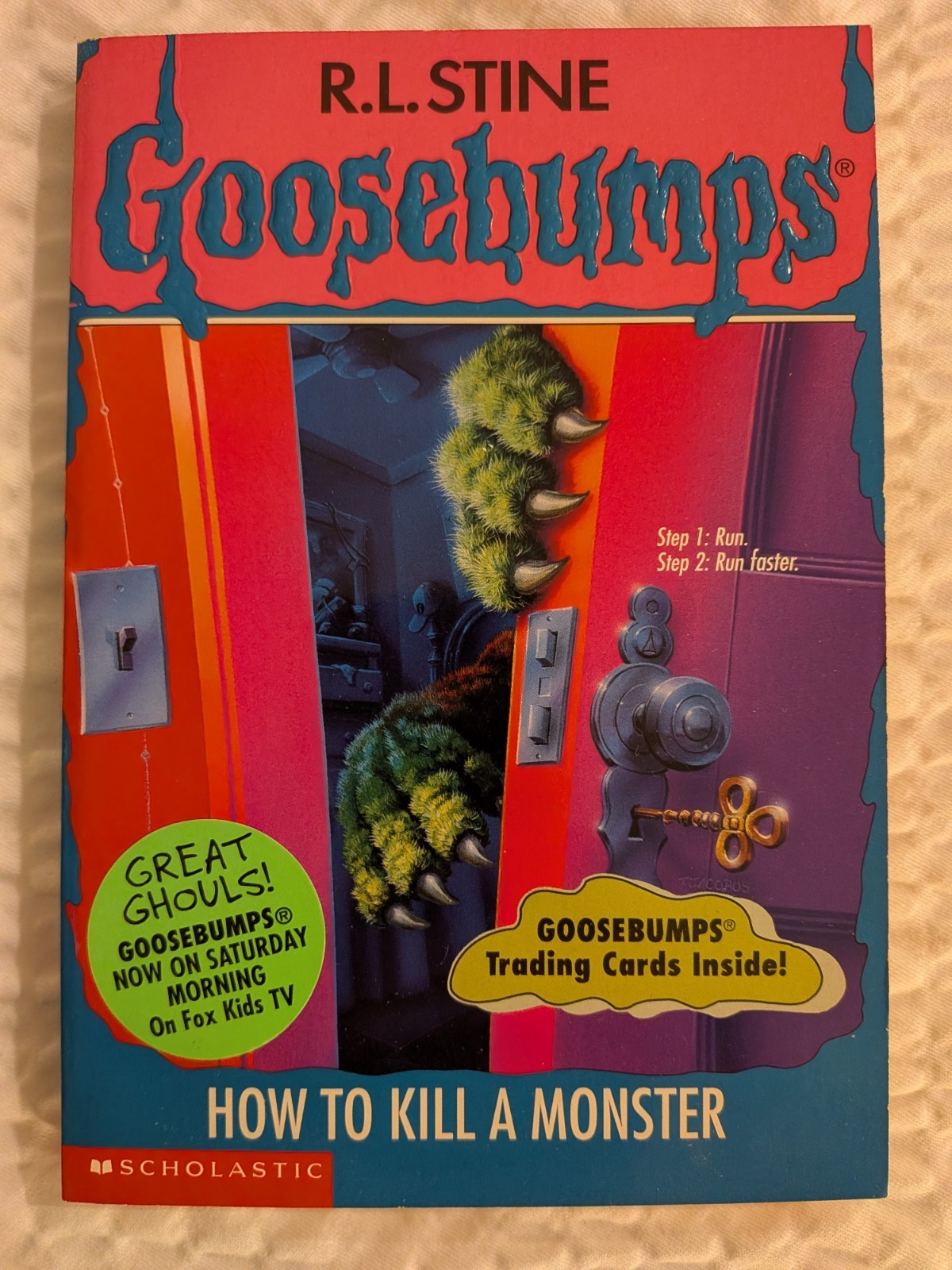 Goosebumps #46 How To Kill a Monster With Bookmark & Cards 1st print 1996