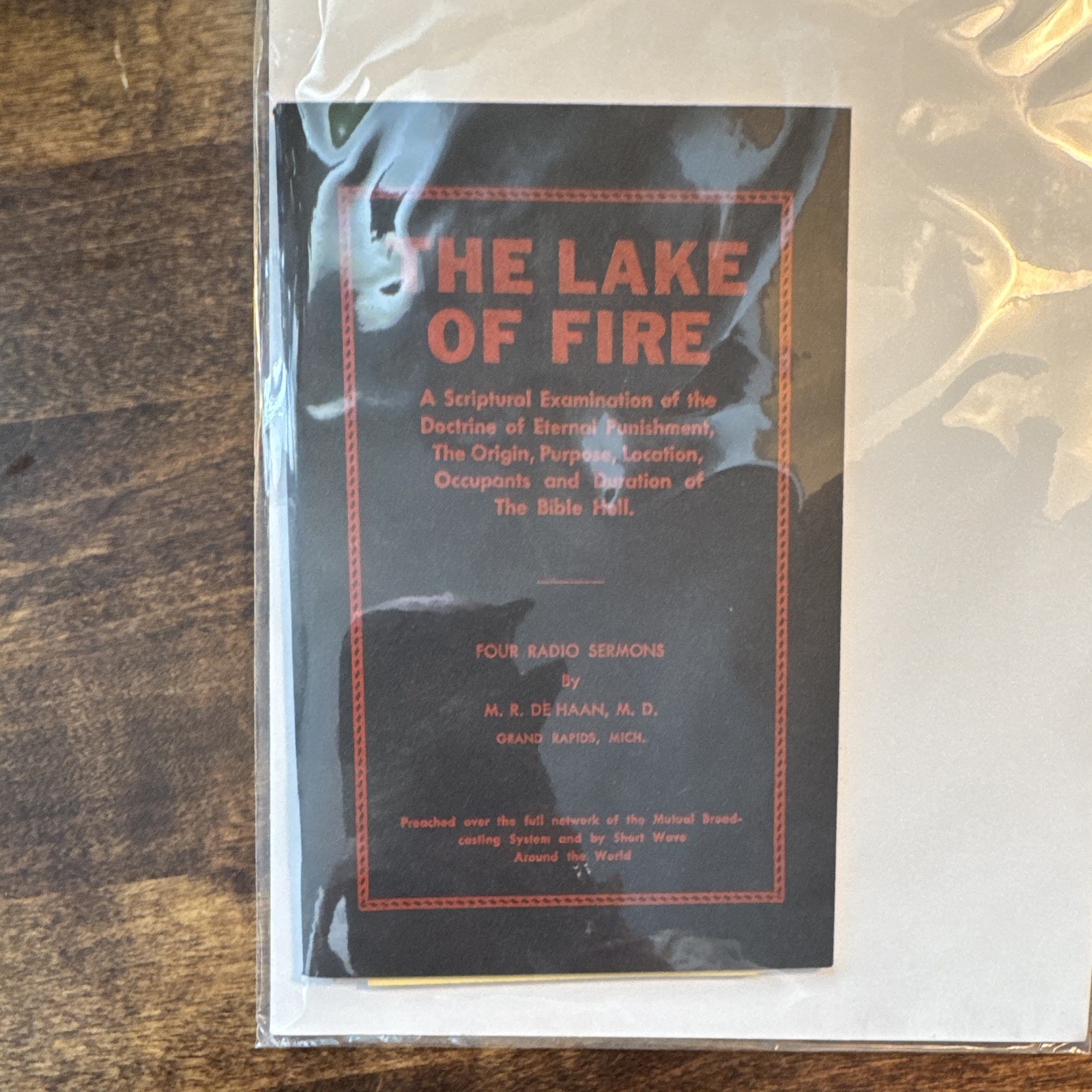 The Lake of Fire by M. R. De Haan Paperback Religious Sermons Bible Adults