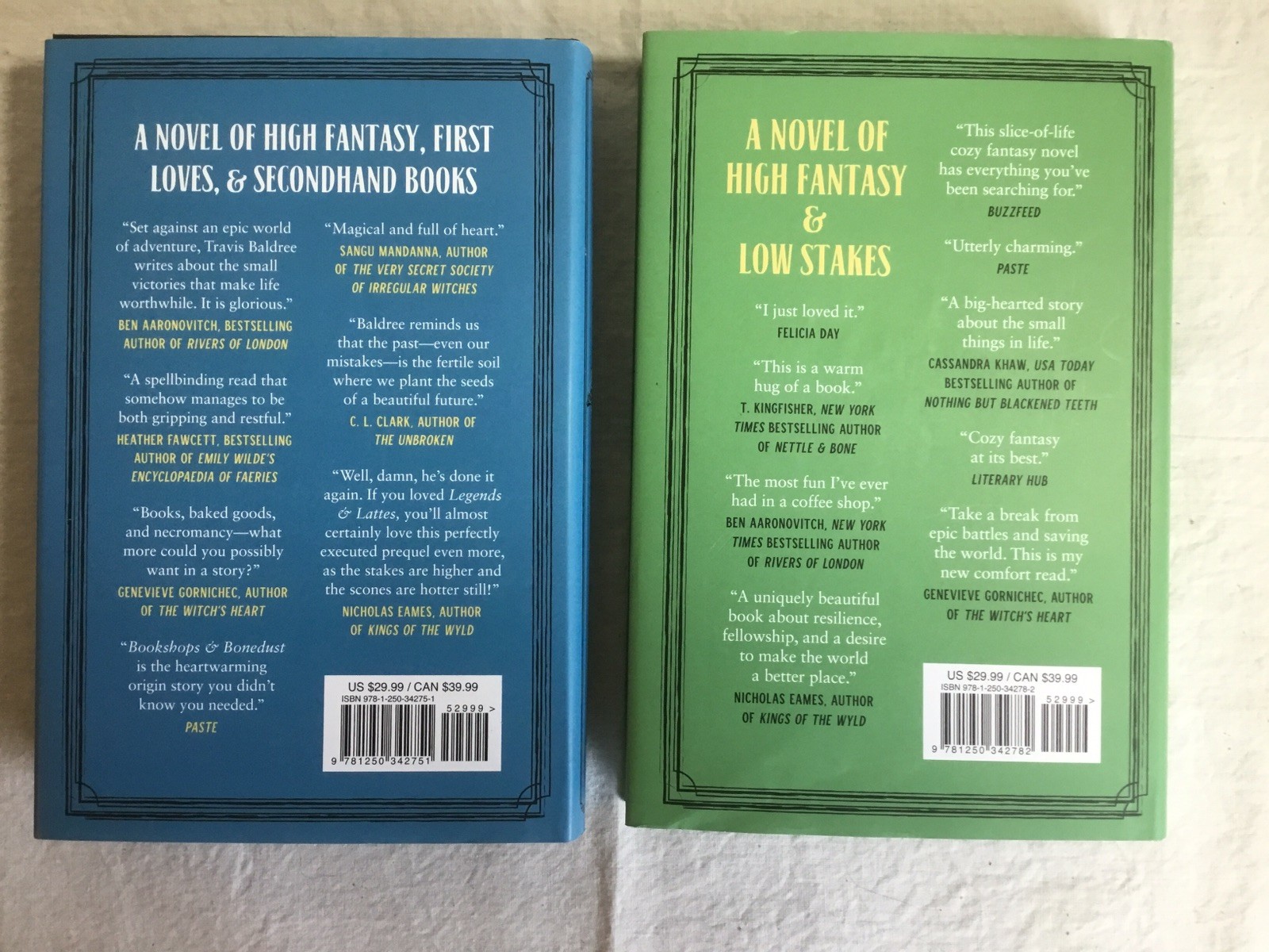 Bookshops & Bonedust / Legends & Lattes – Travis Baldree, Deluxe Hardcover
