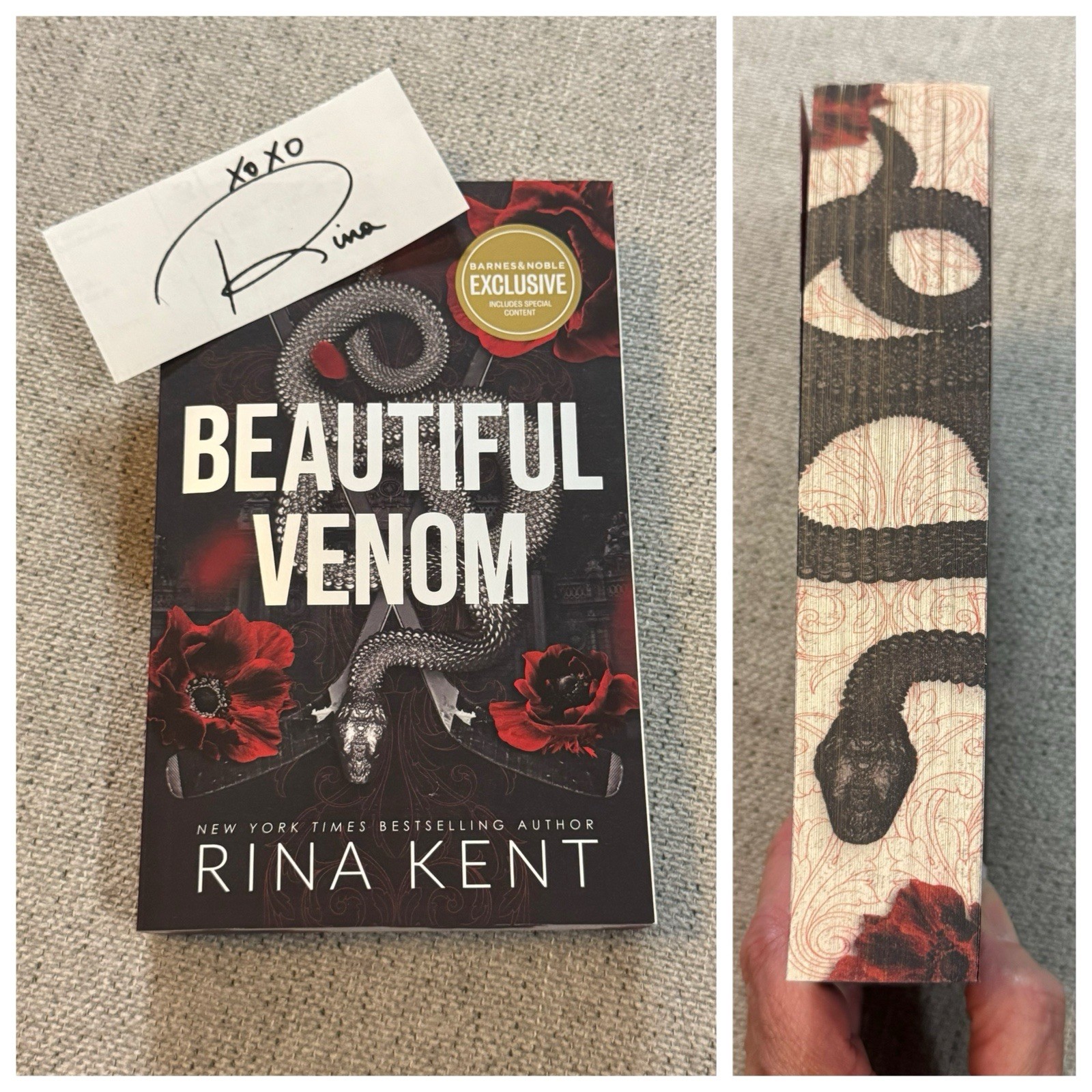 Beautiful Venom Rina Kent Barnes & Noble Exclusive With Signed Bookplate B&N