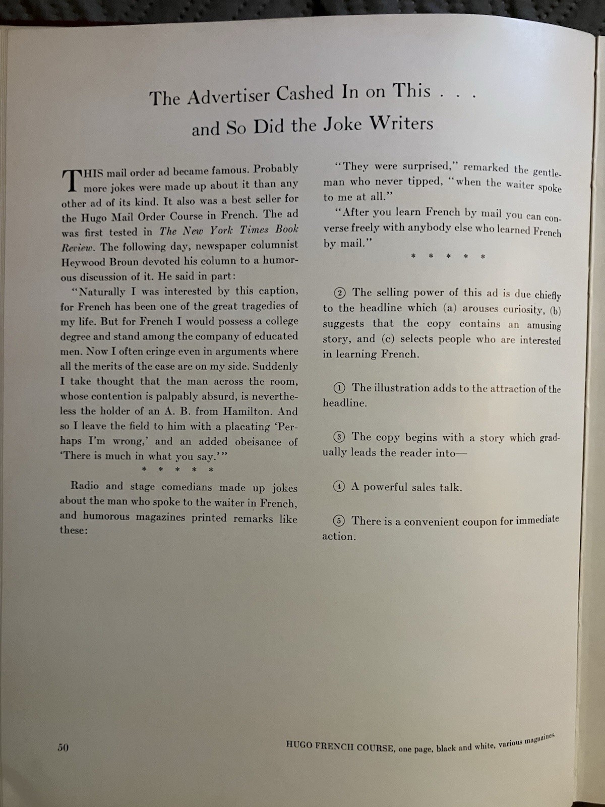 Advertising Ideas John Caples Hardcover 1938 Advertising Museum Illus Signed