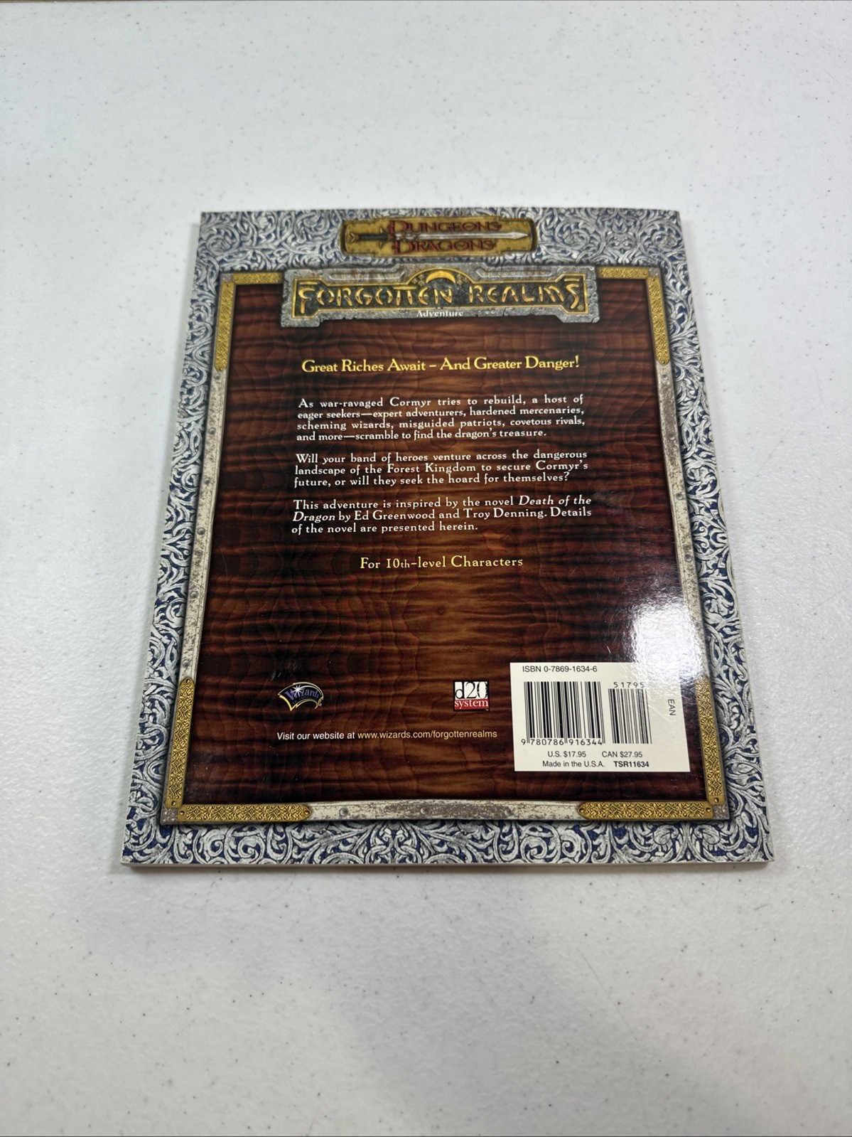 Dungeons & Dragons Forgotten Realms Adventure Into The Dragon’s Lair TSR11634