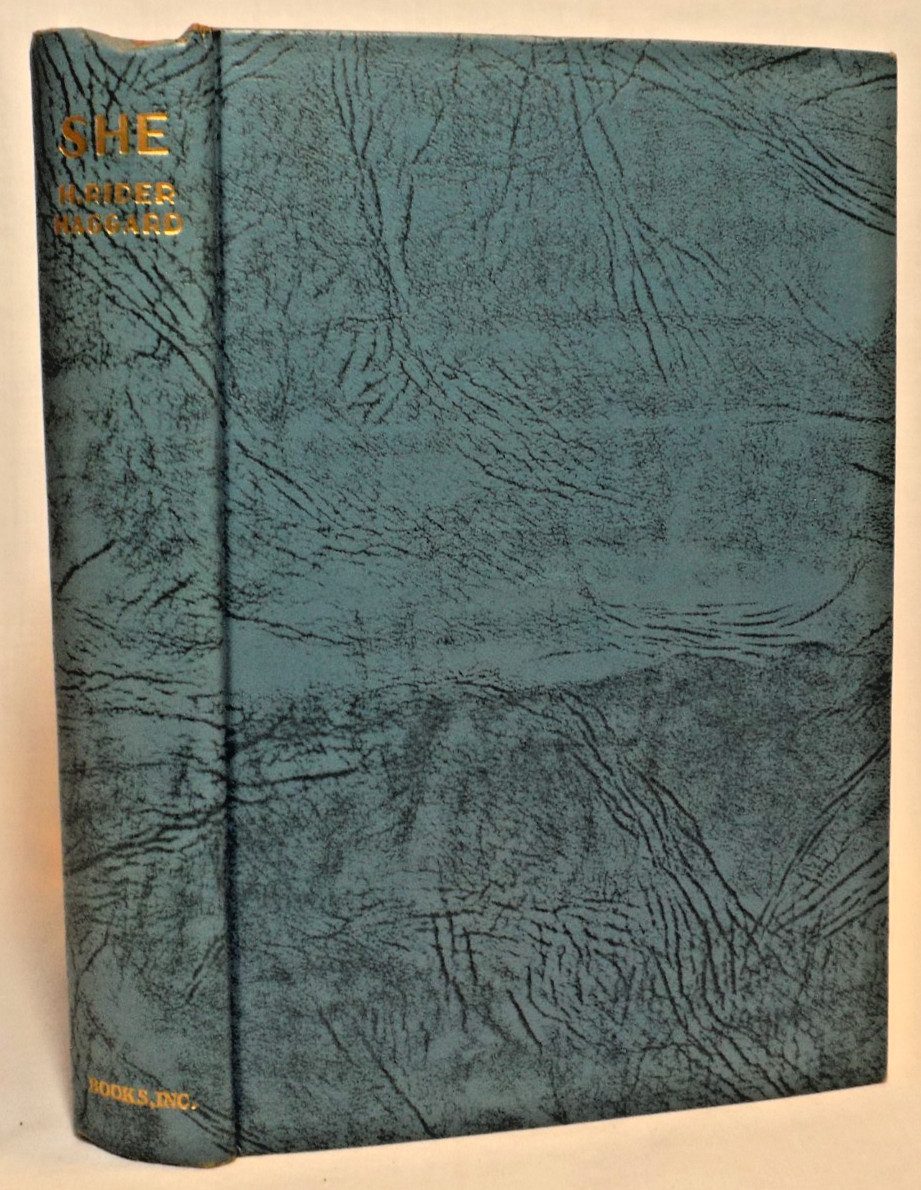 She by H. Rider Haggard, Books Inc. Reprint, HCDJ Fantasy Lost World Adventure