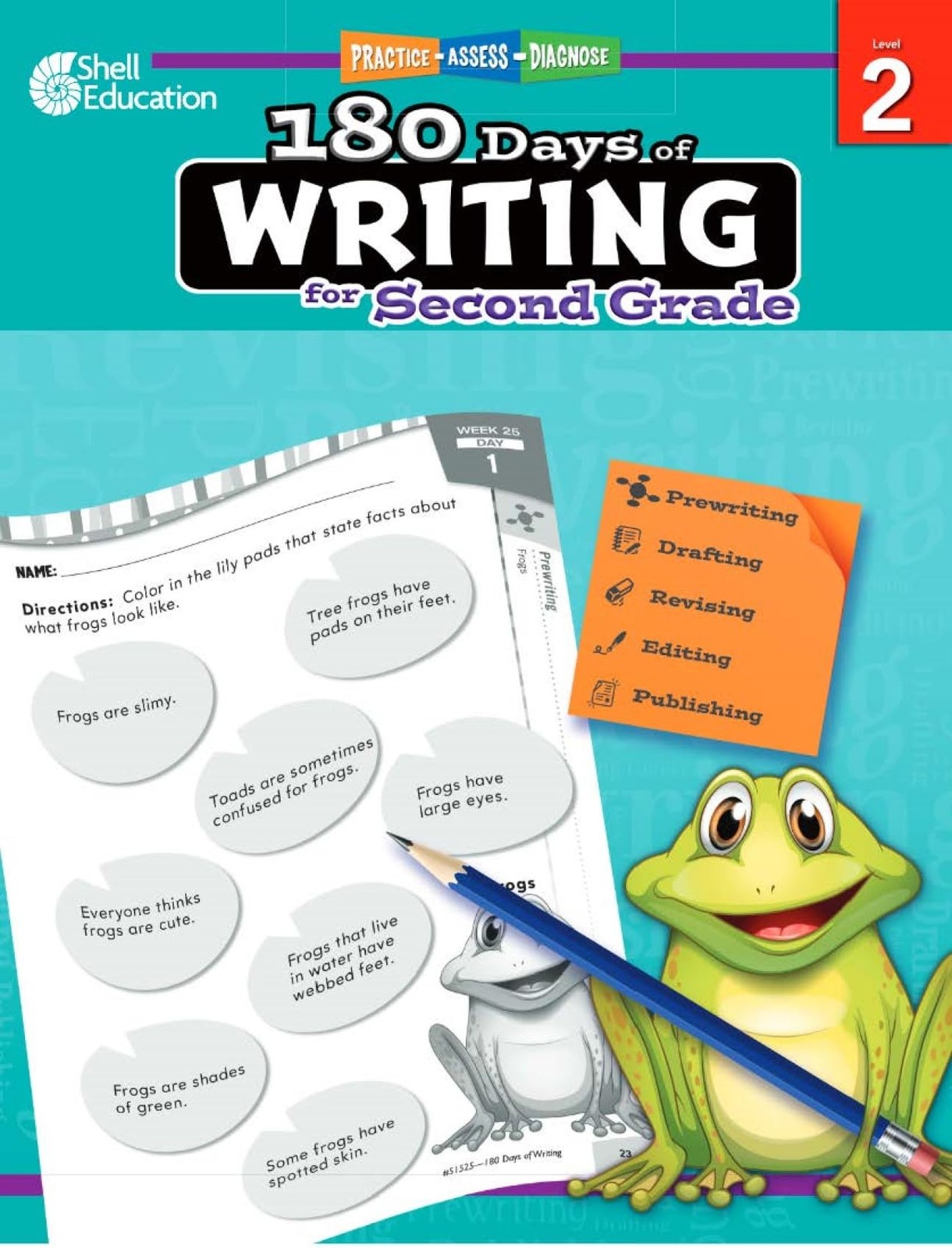 180 Days™: Writing for Second Grade – paperback Shell Education