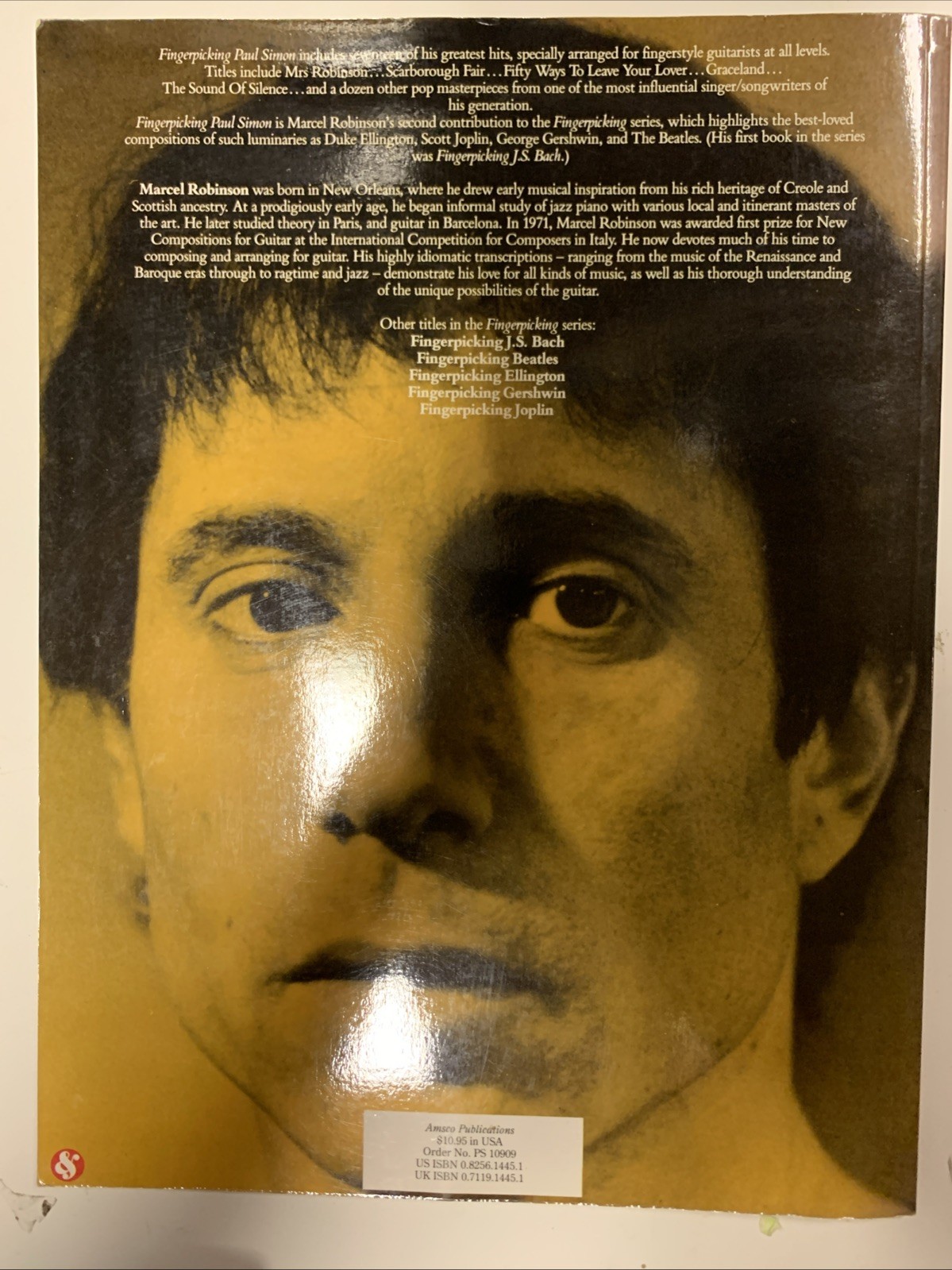 Fingerpicking Paul Simon by Marcel Robinson (1992, Trade Paperback)