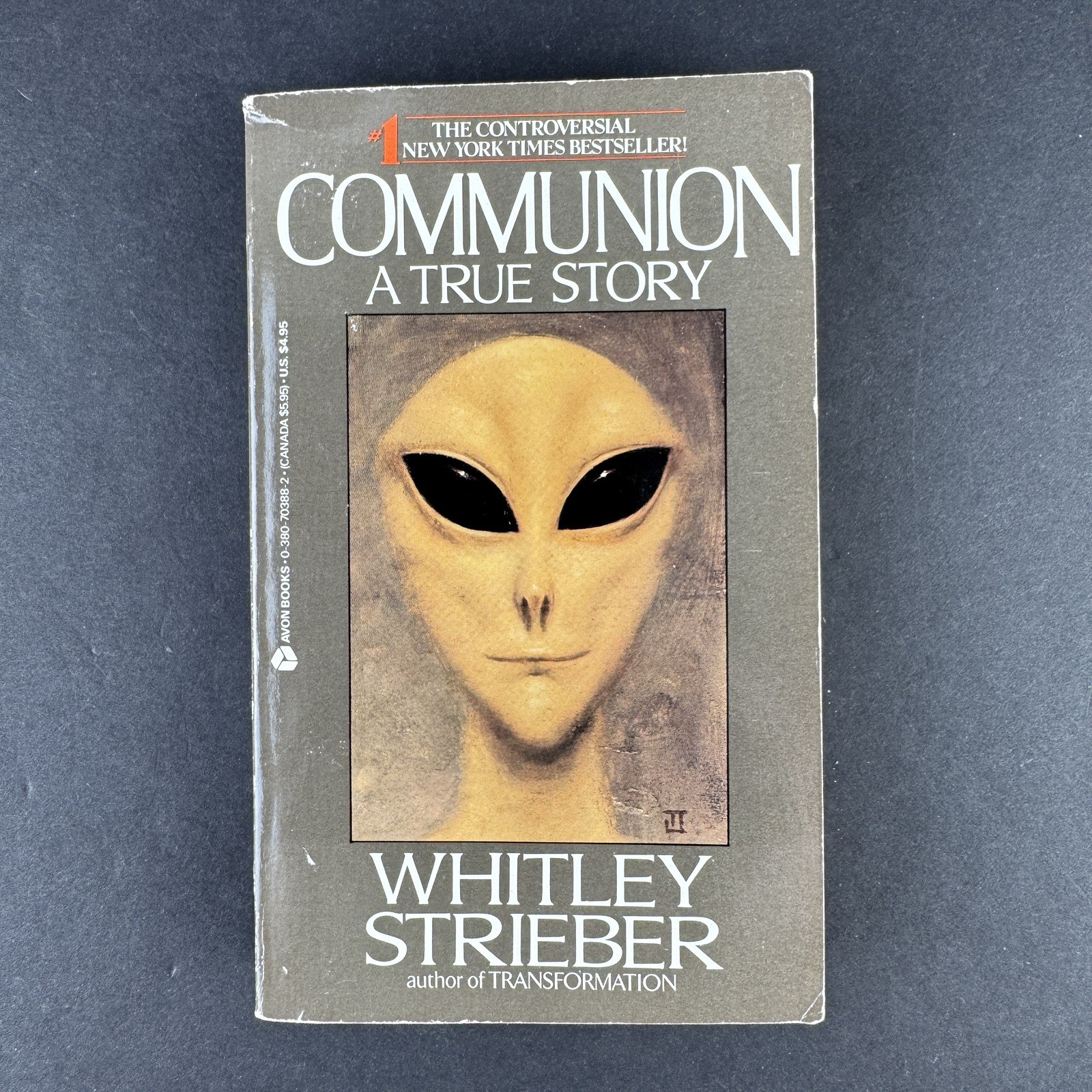 Whitley Strieber Communion A True Story 1988 Avon Paperback UFO Alien Abduction