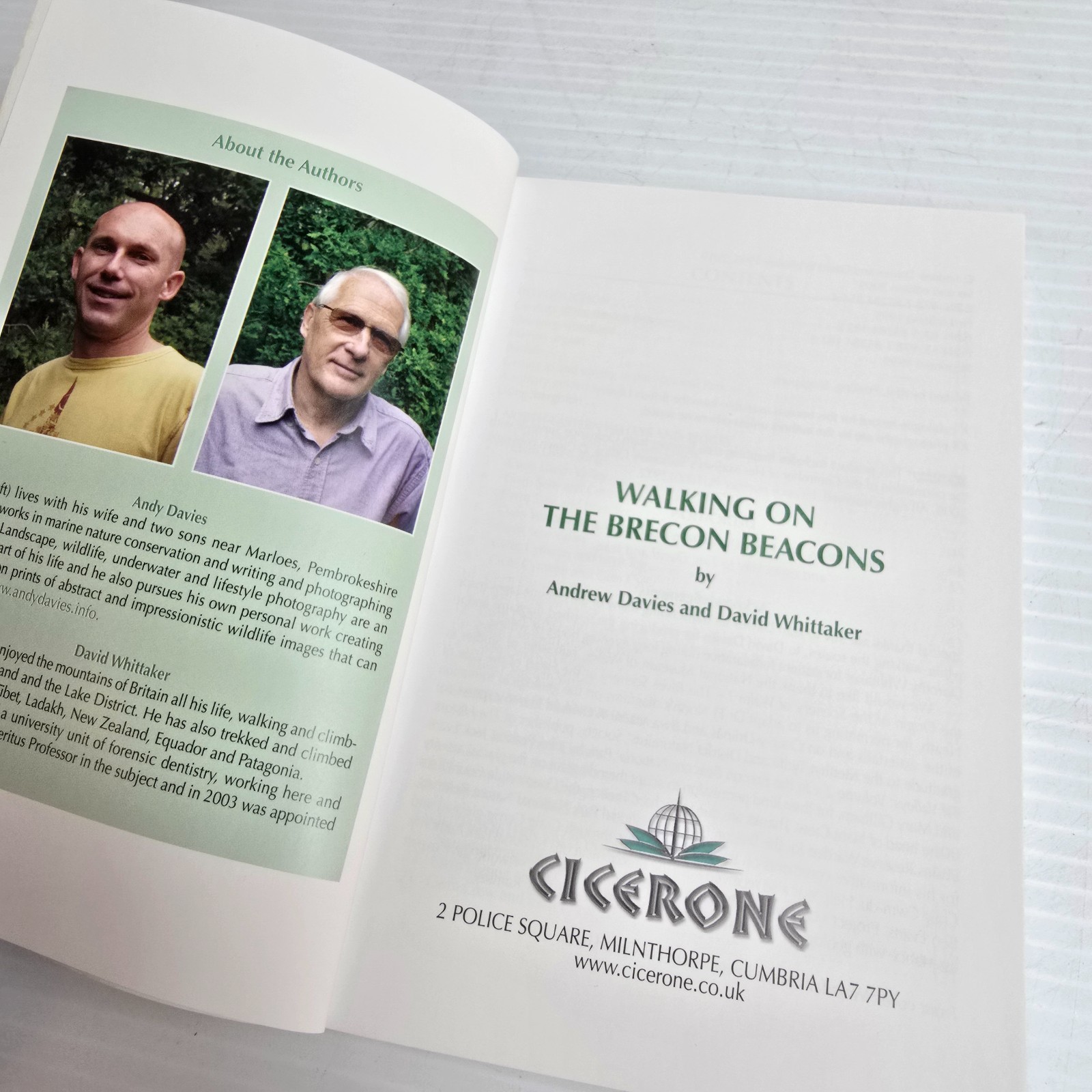 Walking on the Brecon Beacons: A Walker’s Guide to the National Park Andy Davies