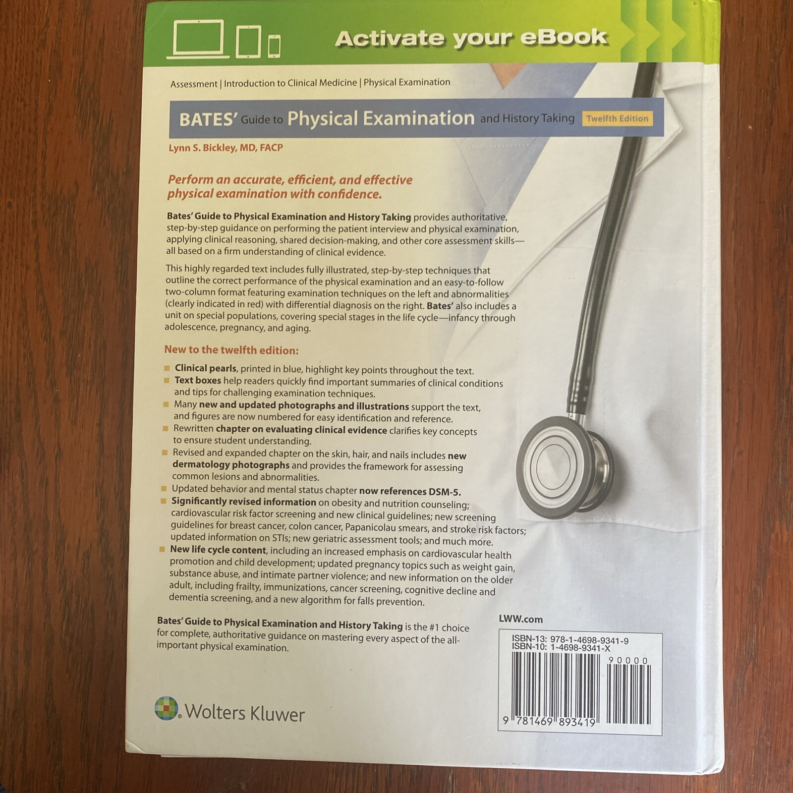 Bates’ Guide to Physical Examination and History Taking by Lynn S. Bickley…