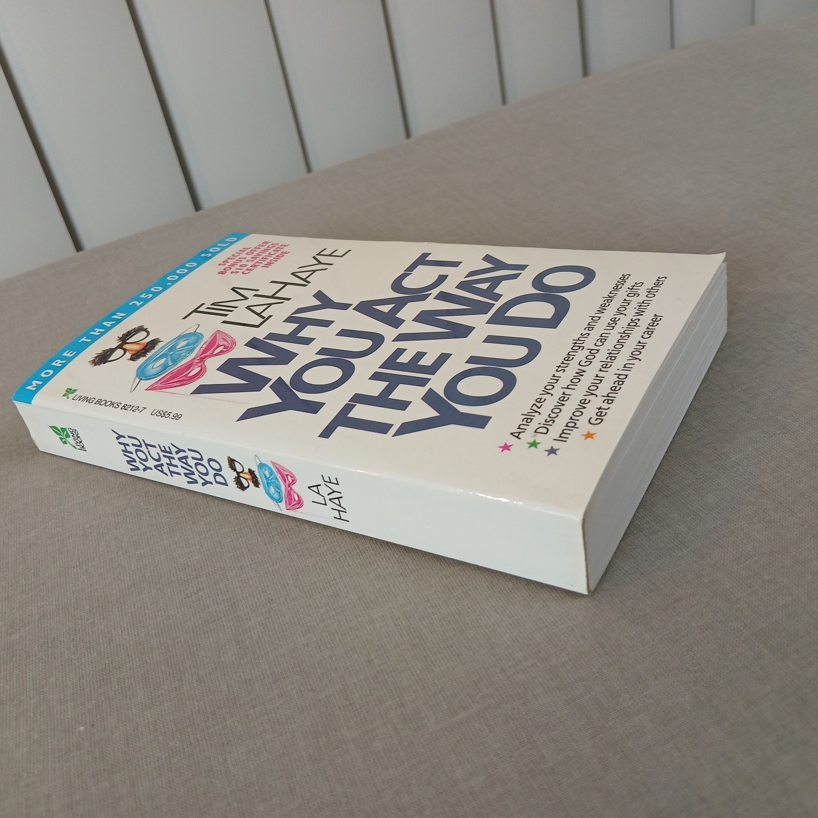 Why You Act The Way You Do by Tim LaHaye ISBN 0-8423-8212-7 self help religious