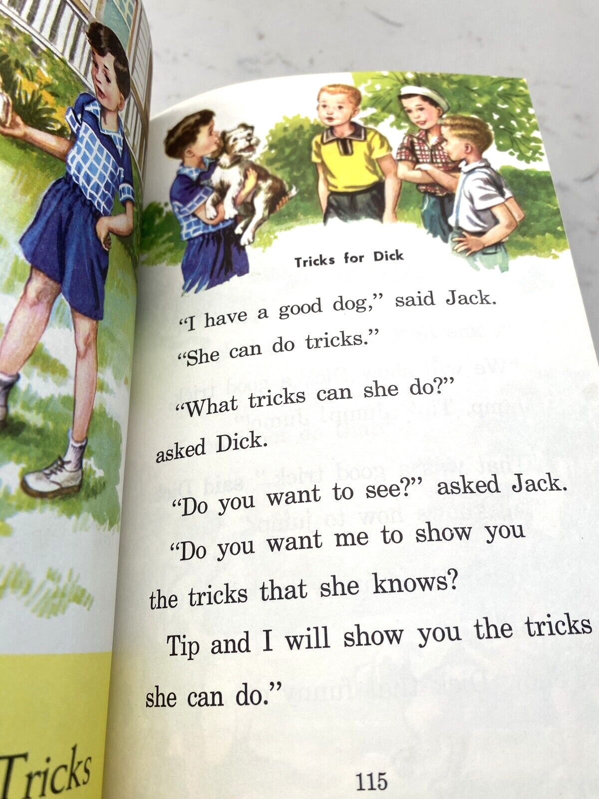 2 Vtg Books Storybook Treasury Dick & Jane Jack & Janet Hardcover 50s Read Funny