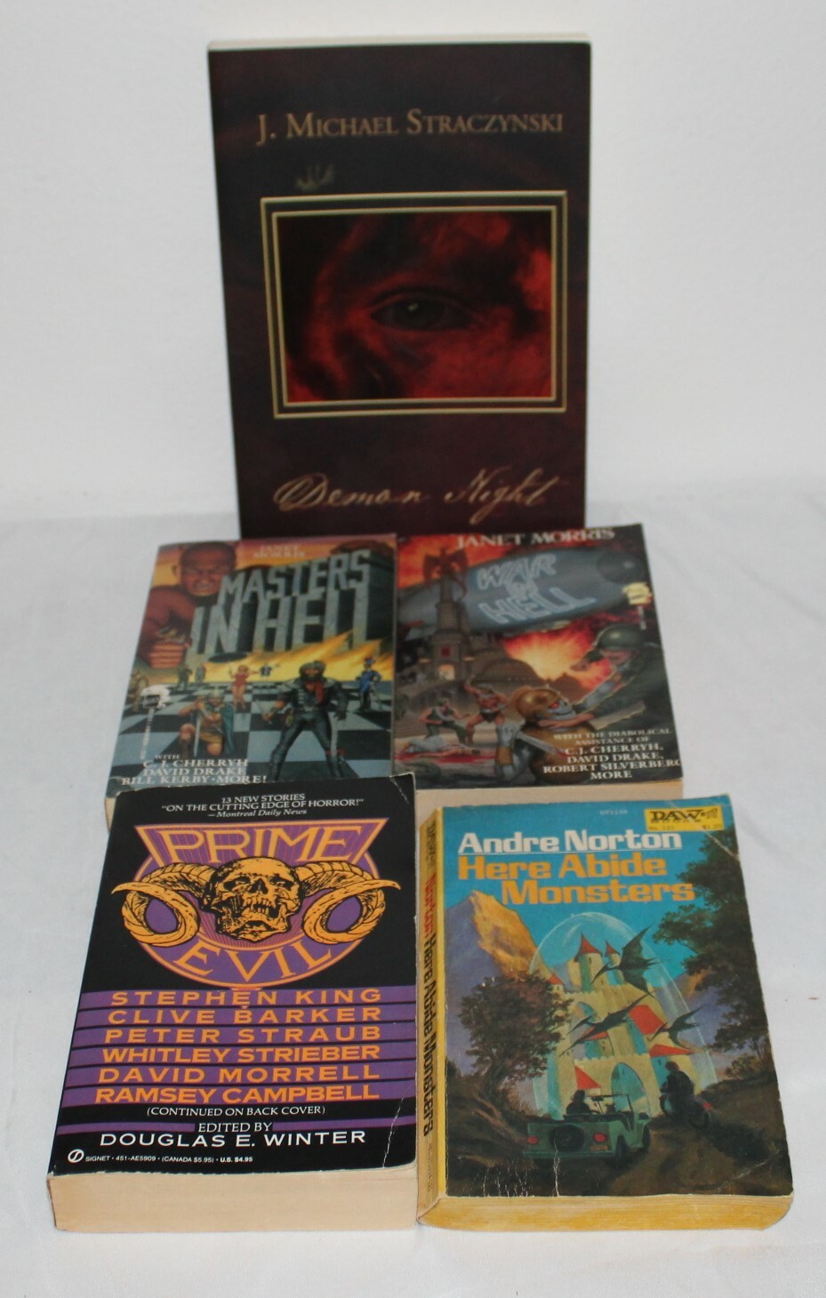 5 Books Demons Monsters in Hell Horror Janet Morris Stephen King Andre Norton