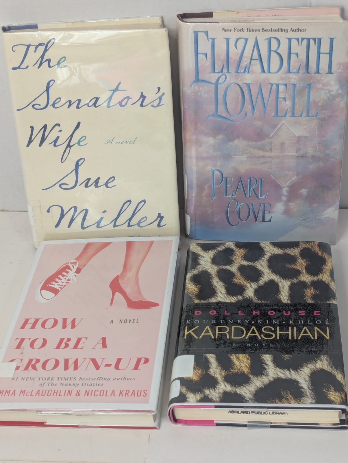 Lot Of 4 Fiction Drama Romance Suspense Entertaining Hardback Books Novels