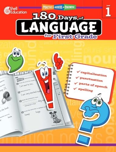 180 Days™: Language for First Grade – paperback Shell Education