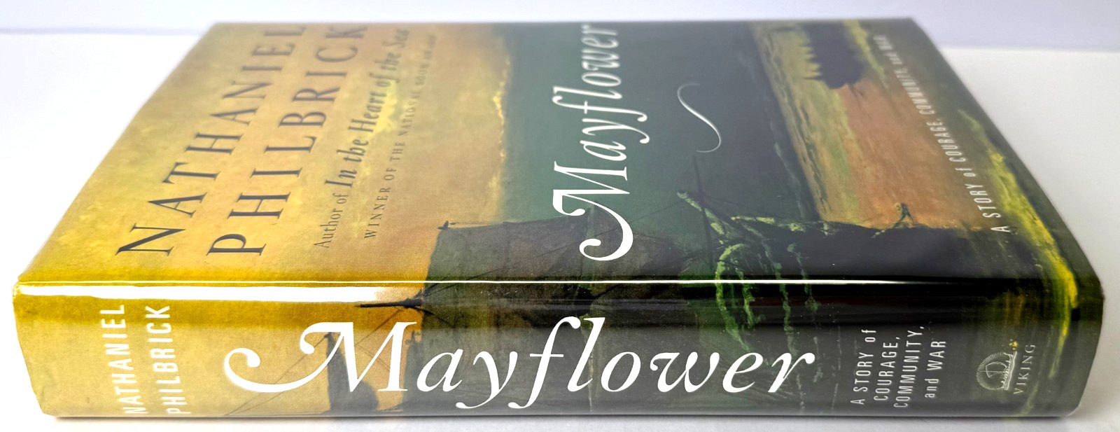 Mayflower SIGNED by Nathaniel Philbrick, 2006 1st print in Mylar w signing photo