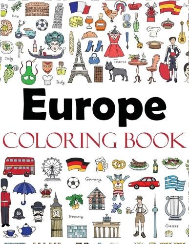 Dylanna Press Europe Coloring Book (Paperback)