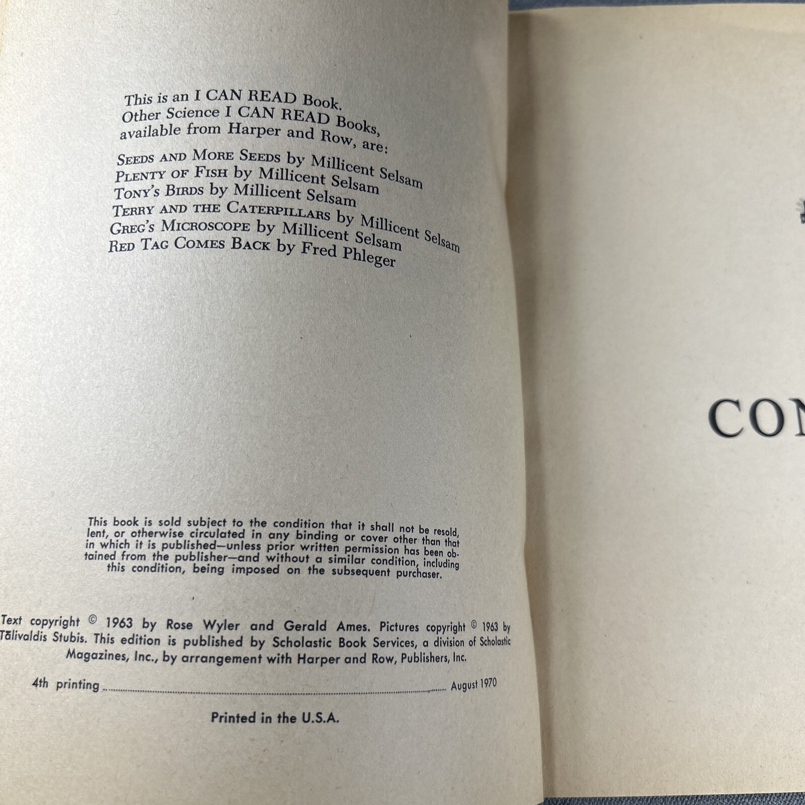Prove It Rose Wyler & Gerald Ames 1963 Vintage Trade Paperback Book Children