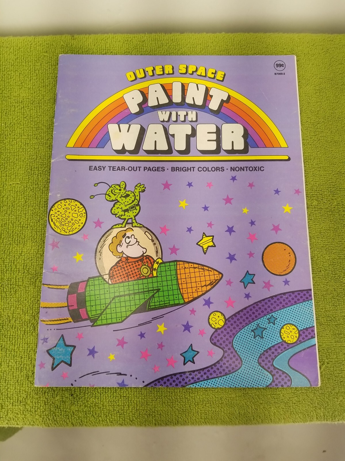 Paint with Water outer space Prestige 1982 Coloring/Activity Book 5 pages missng