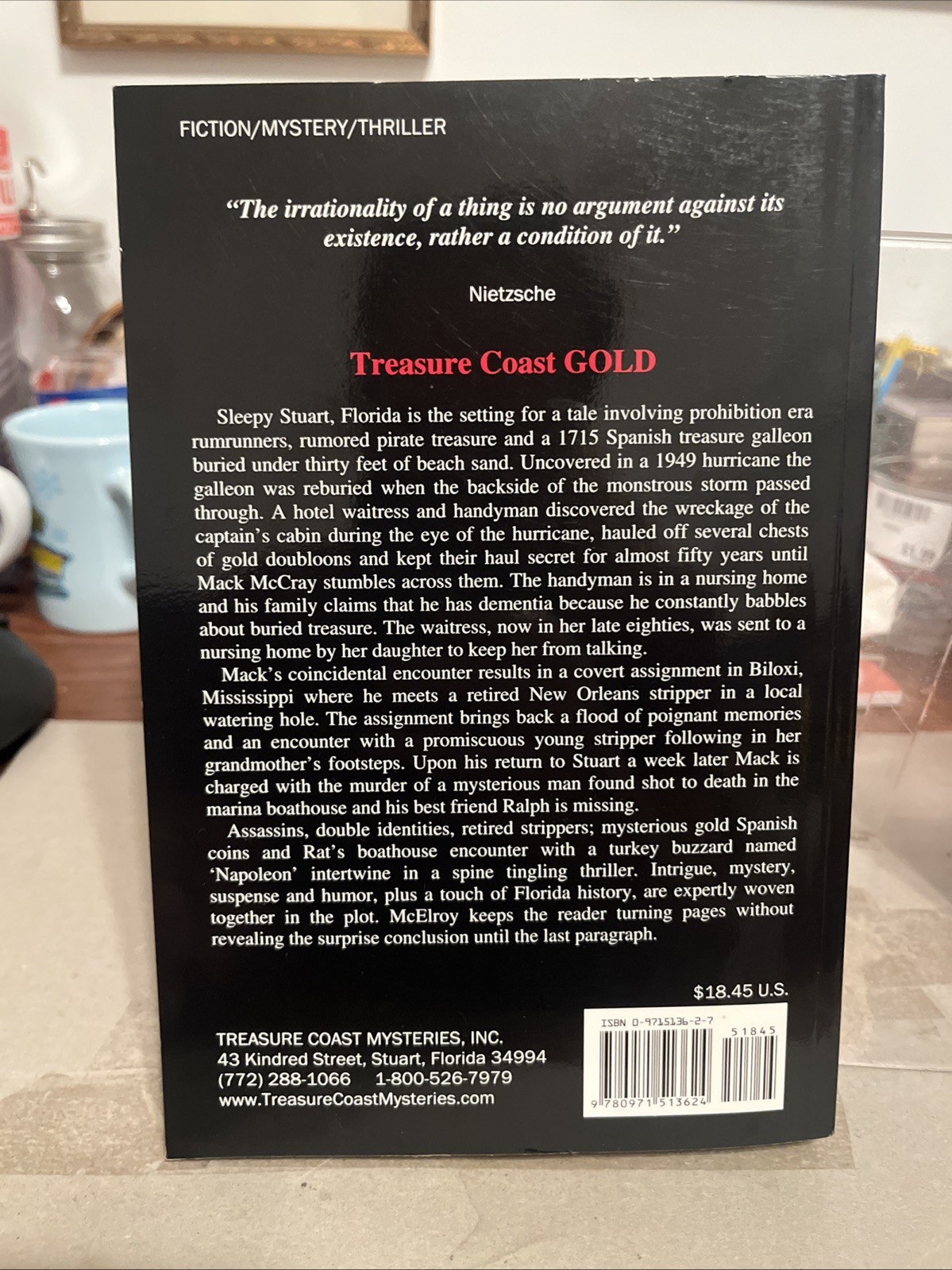 Signed Treasure Coast Gold By Paul McElroy First Edition 1st Printing TPB