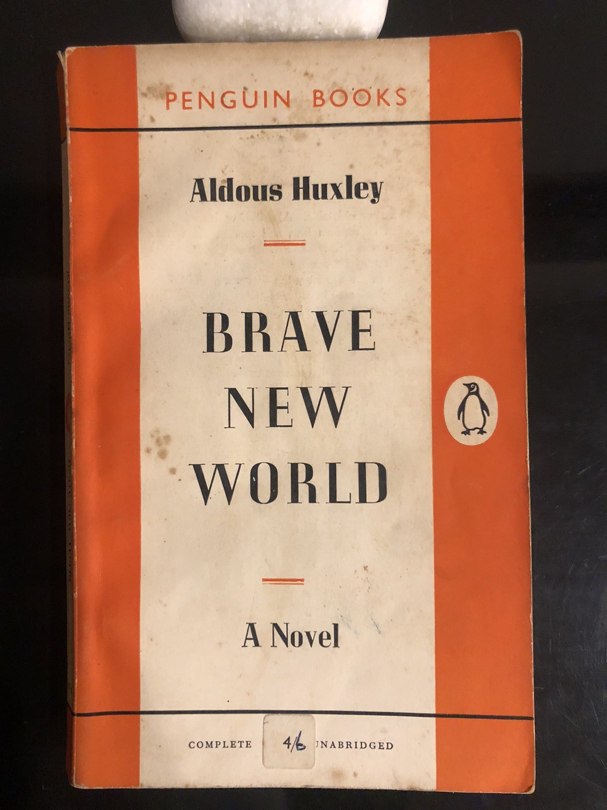 Aldous Huxley Brave New World Penguin 1052 UK 1959 Reprint Acceptable