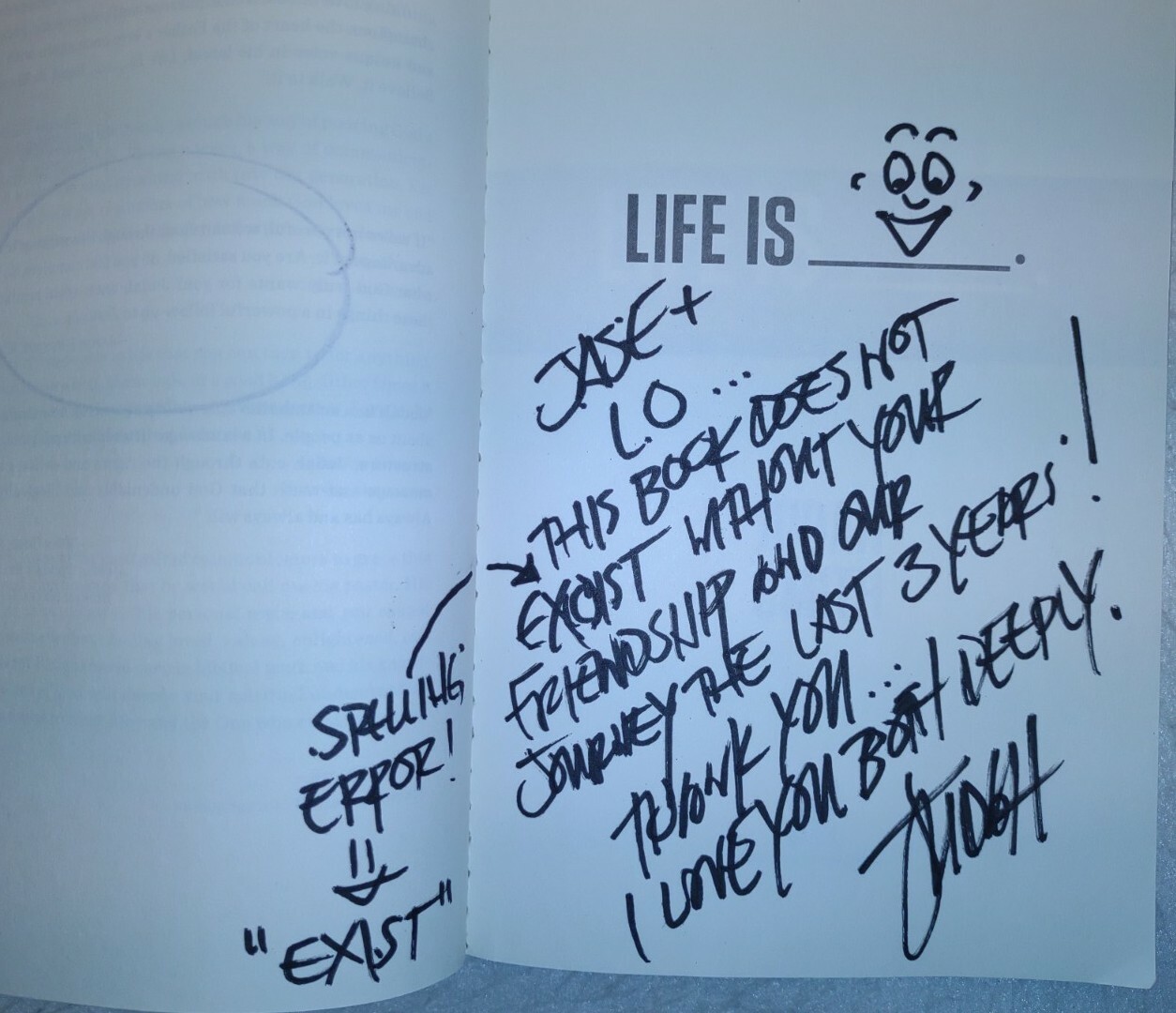 LIFE IS _____. by Judah Smith (2015, Pb) * SIGNED * FREE SHIPPING *