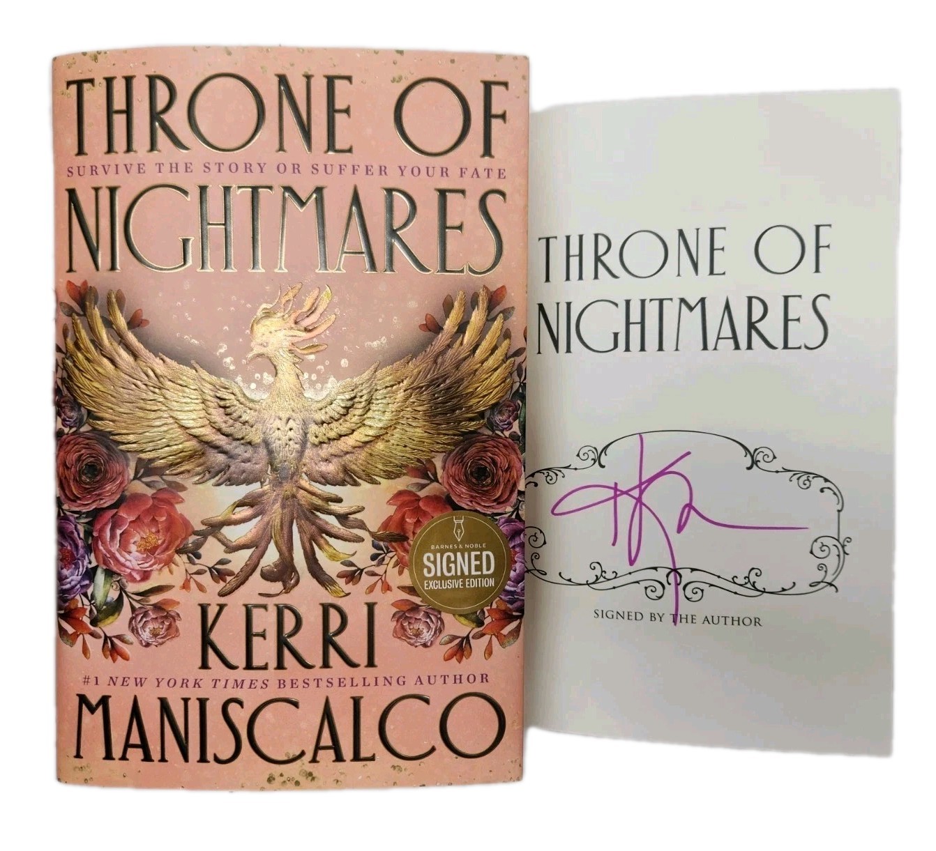Throne of Nightmares by Kerri Maniscalco SIGNED 1st/1st HC DJ 2026 Fantasy