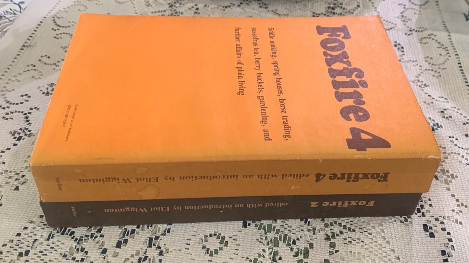 Lot of 2 FOXFIRE BOOKS ~ Books 2 & 4 ~ Homesteading~Survival~Foraging~Gardening