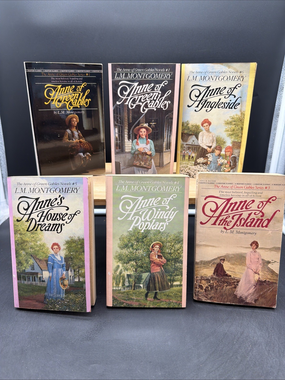 Lot Of 6 VTG Anne of Green Gables Paperback Books By L.M. Montgomery