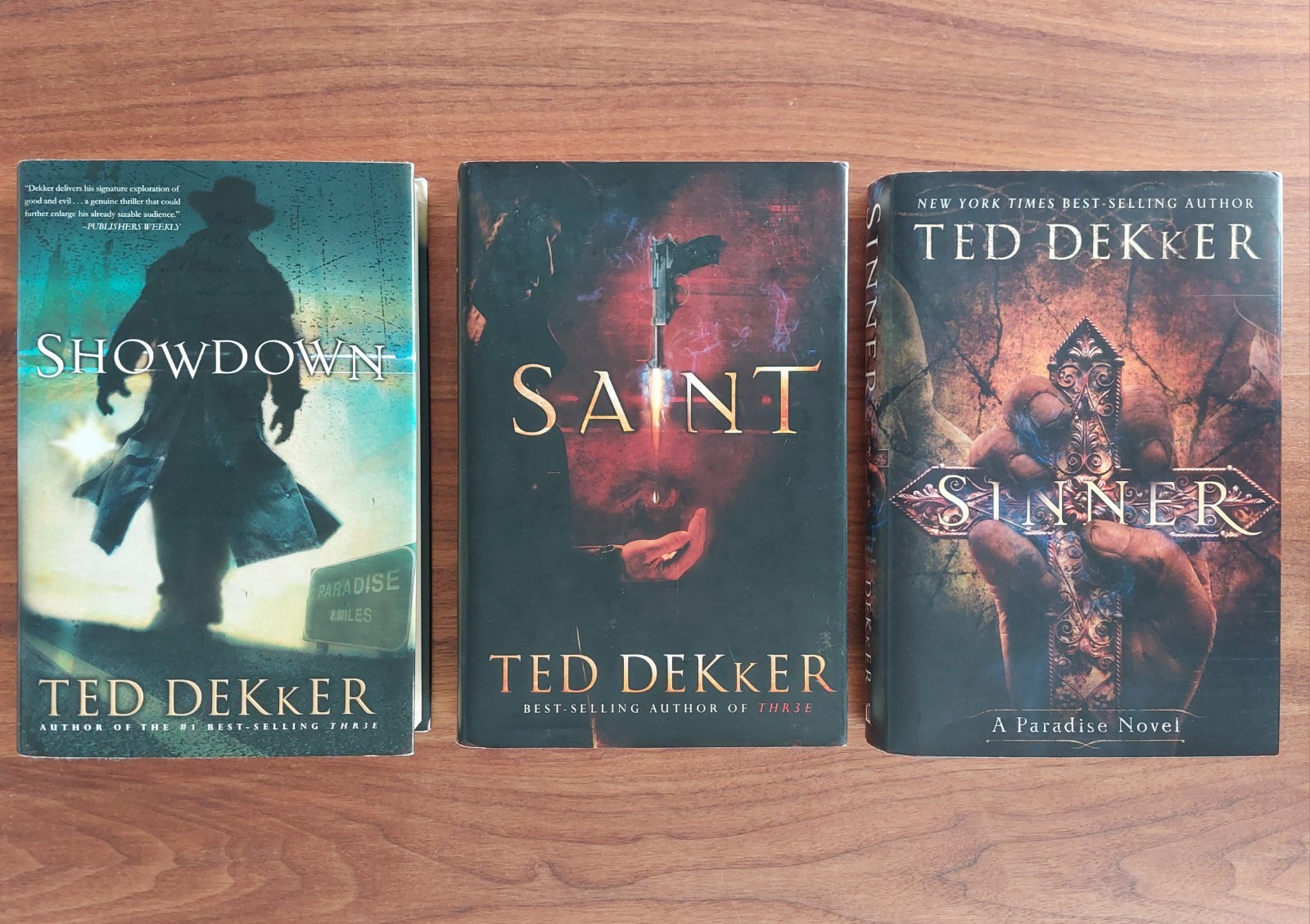 Hardcover Complete Trilogy Paradise Christian Thriller Series HCDJ Ted Dekker