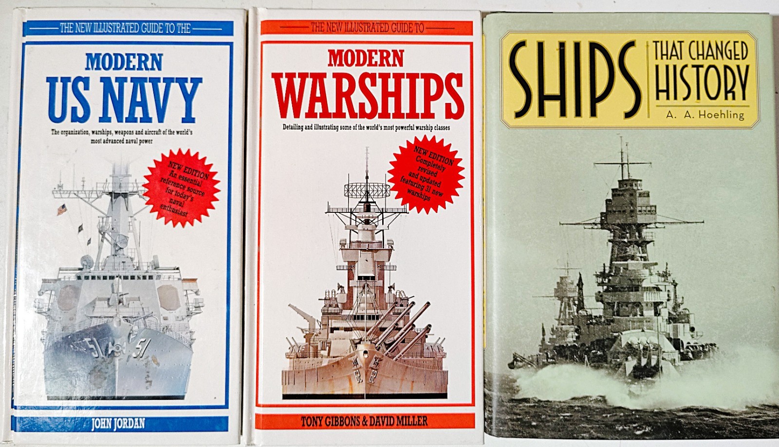 Naval Warships Book Lot U.S. Navy Modern Ships History Reference Guides