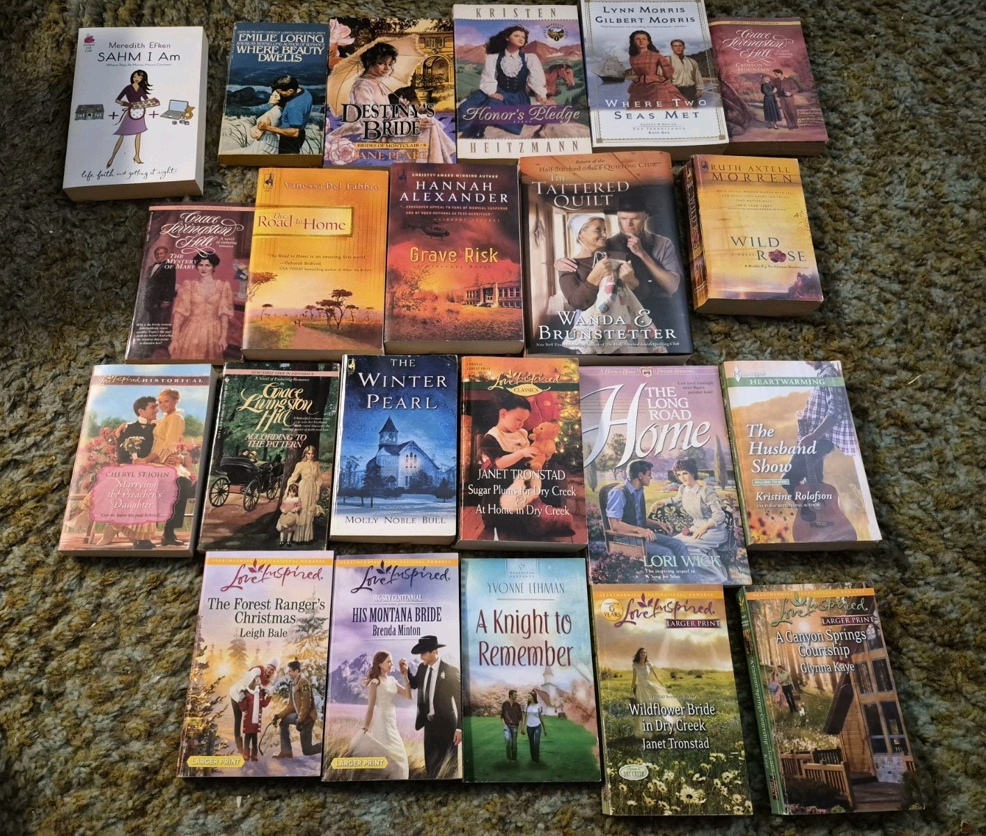 LOVE INSPIRED ROMANCE PAPERBACK BOOKS MISC ROMANCE TITLES LOT OF 22