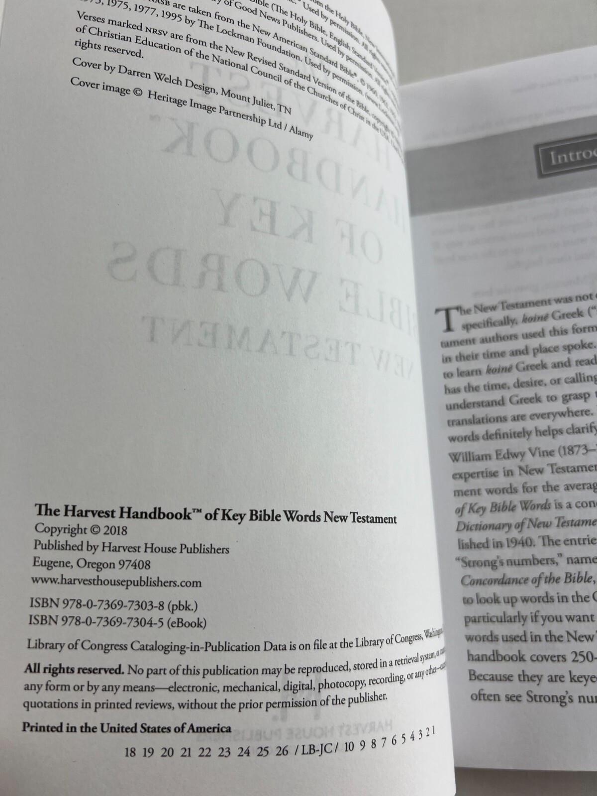 Harvest Handbook Ser.: The Harvest Handbook of Key Bible Words New Testament…