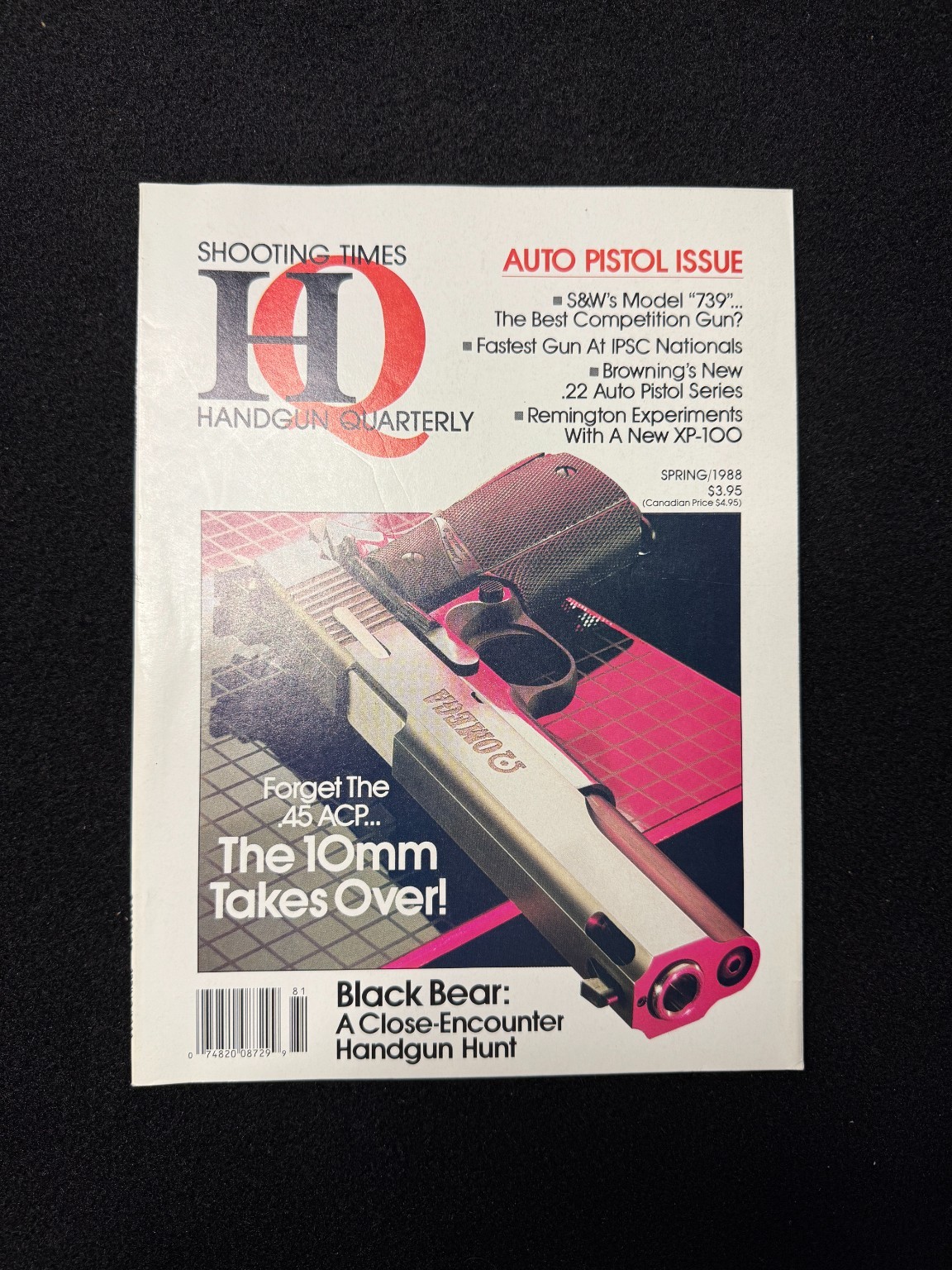 Shooting Times Handgun Quarterly 1988 Auto Pistol Issue 10mm Firearms Magazine