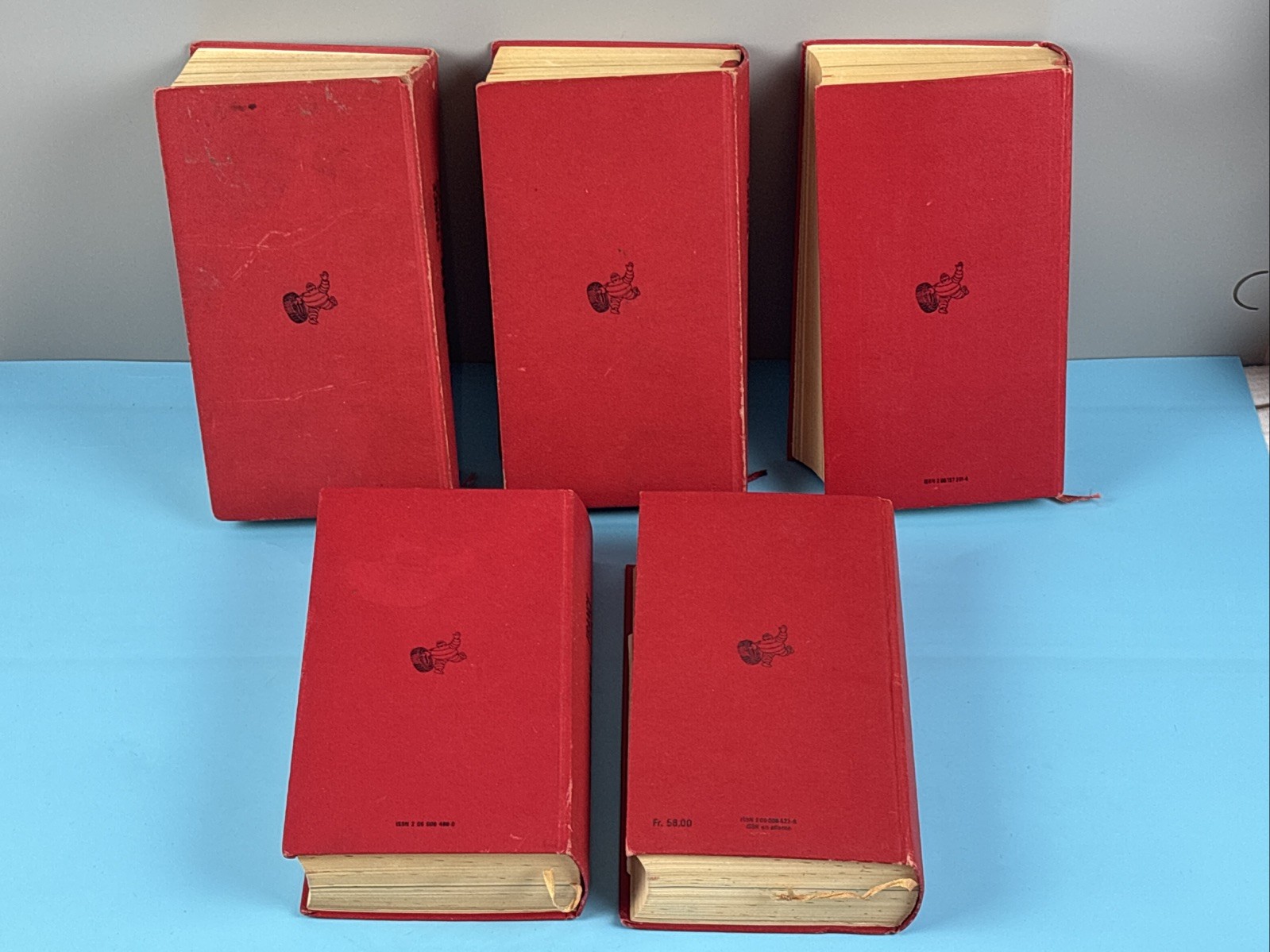 1972/73/75/78/82 Michelin France Hardcovers Travel Guides Restaurants Maps Rare!