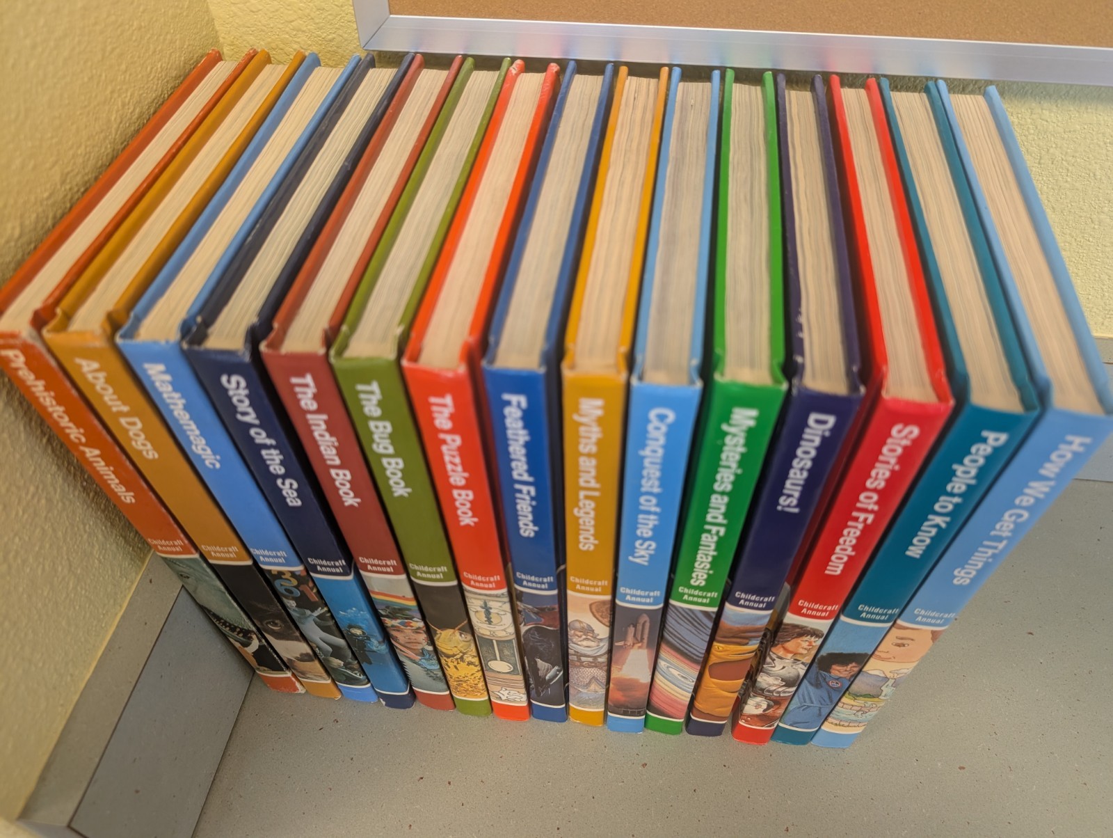 Childcraft Annual Book Set 1976 Thru 1990 (15 books in all)