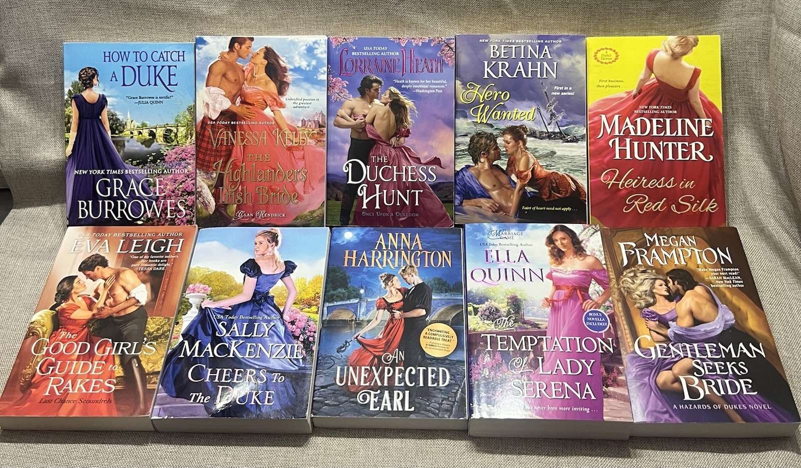 Set of 30 Mass Max Size PB Historical Romance Books- Current Titles & Authors-LN