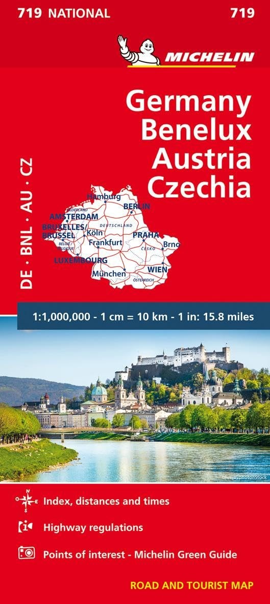 Michelin Germany Austria Benelux Czech Republic Map 719 (Maps/Country (Miche…