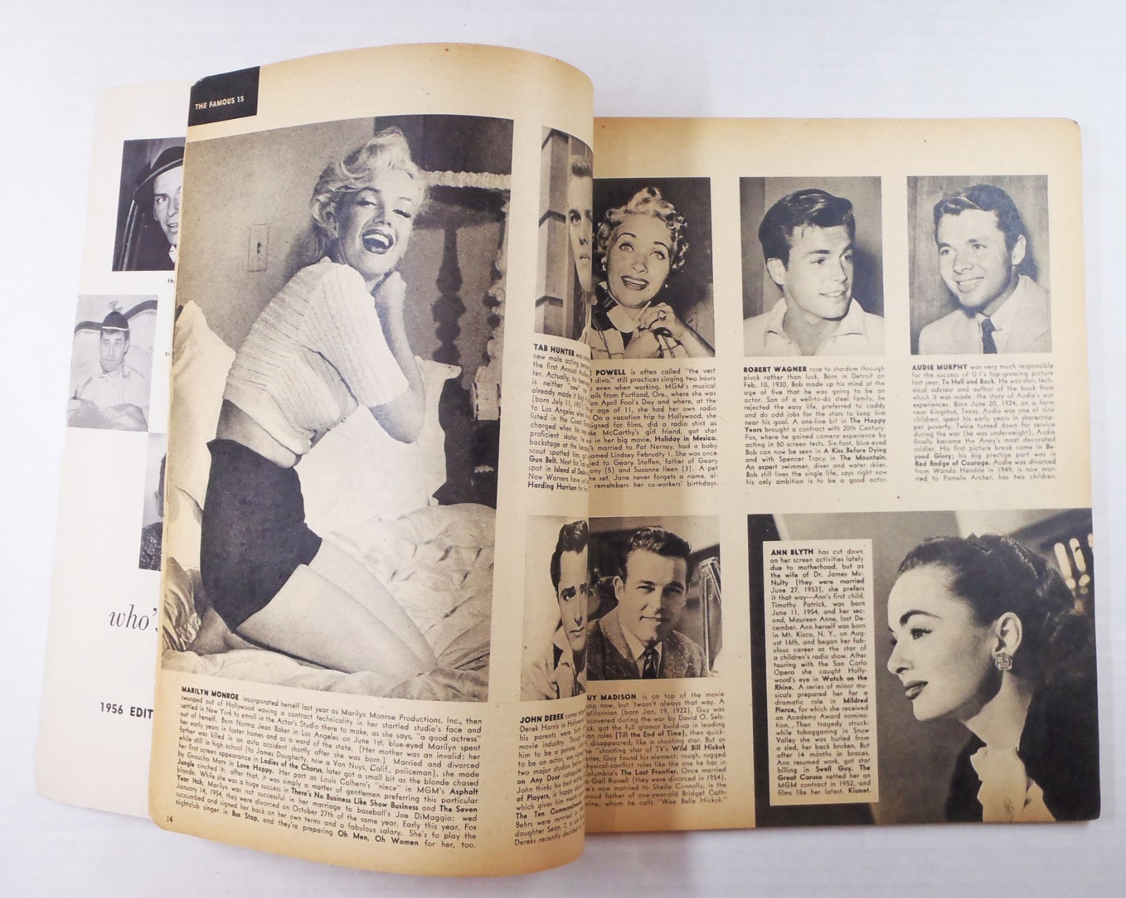 1956 WHO’S WHO IN HOLLYWOOD Souvenir Magazine • Princess Grace Cover _zp1