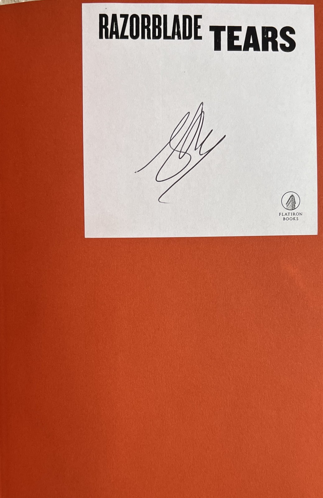 SIGNED ~ RAZORBLADE TEARS : A Novel by S. A. Cosby (2021, Hardcover) 1st/1st