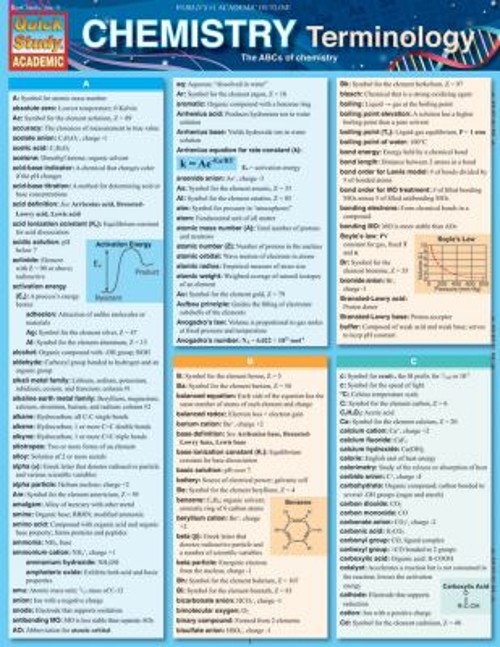 Chemistry Terminology Mark Jackson